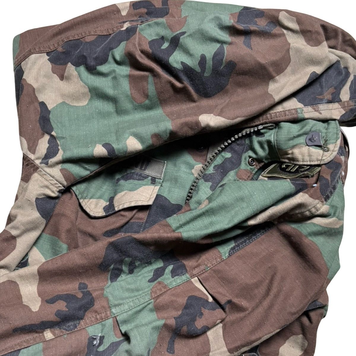 Other US Army M65 Field Jacket Small Reg Woodland Camo Cold Weathr Size US S / EU 44-46 / 1 - 7 Thumbnail