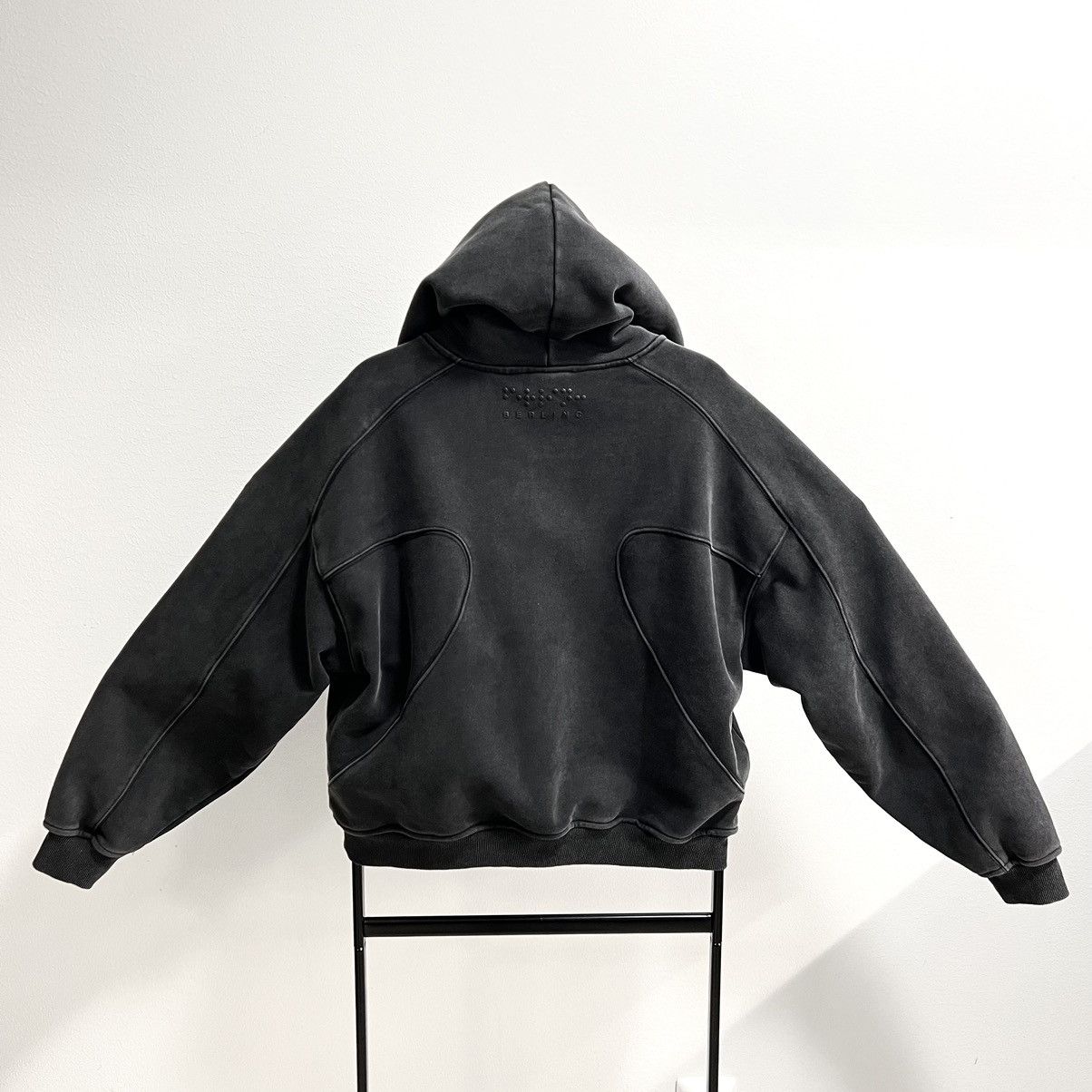 Berlinc Monochrome Crop Hoodie - Sweatshirts Hoodies