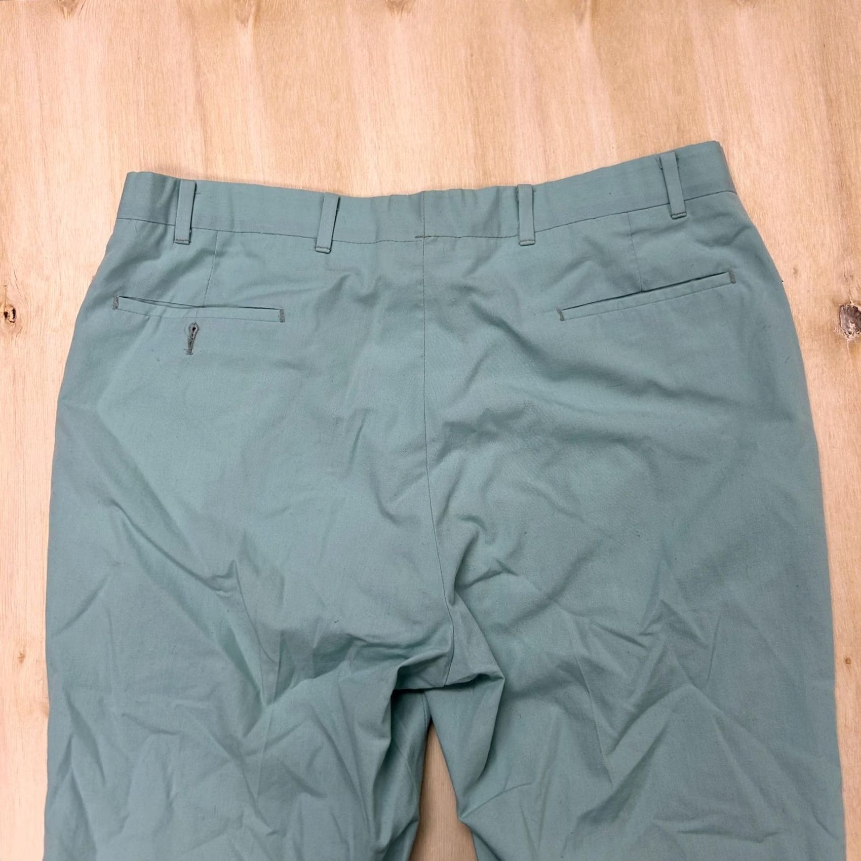 Vintage Vintage Green Chino Pants Men 36x28 Regular Fit Straight Leg Cotton Blend Casual Slim? No Size US 36 / EU 52 - 3 Thumbnail