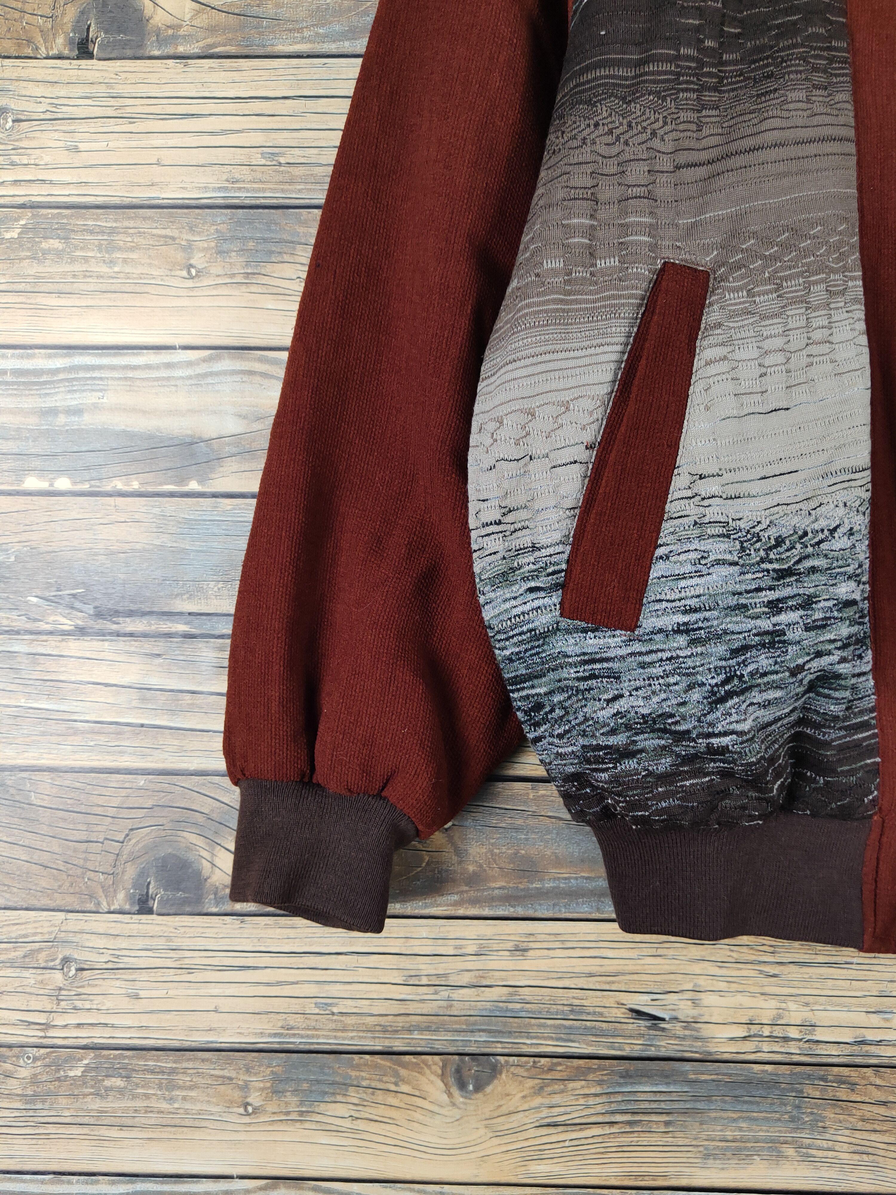 Japanese Brand Prio Alegre Dark Brown Sweater #W2054 Size US XL / EU 56 / 4 - 4 Thumbnail