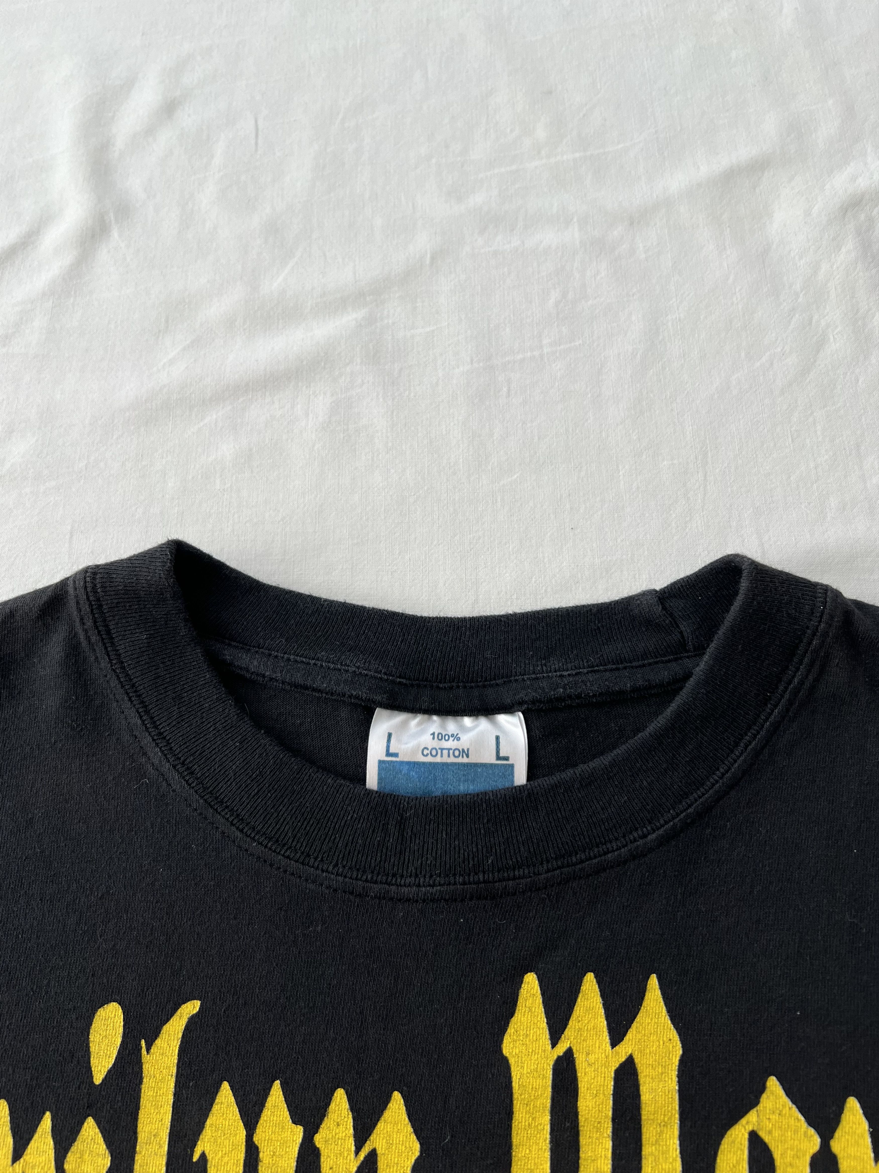 Band Tees Vintage 90s Marilyn Manson Rock Band Black T-shirt Size US L / EU 52-54 / 3 - 11 Thumbnail