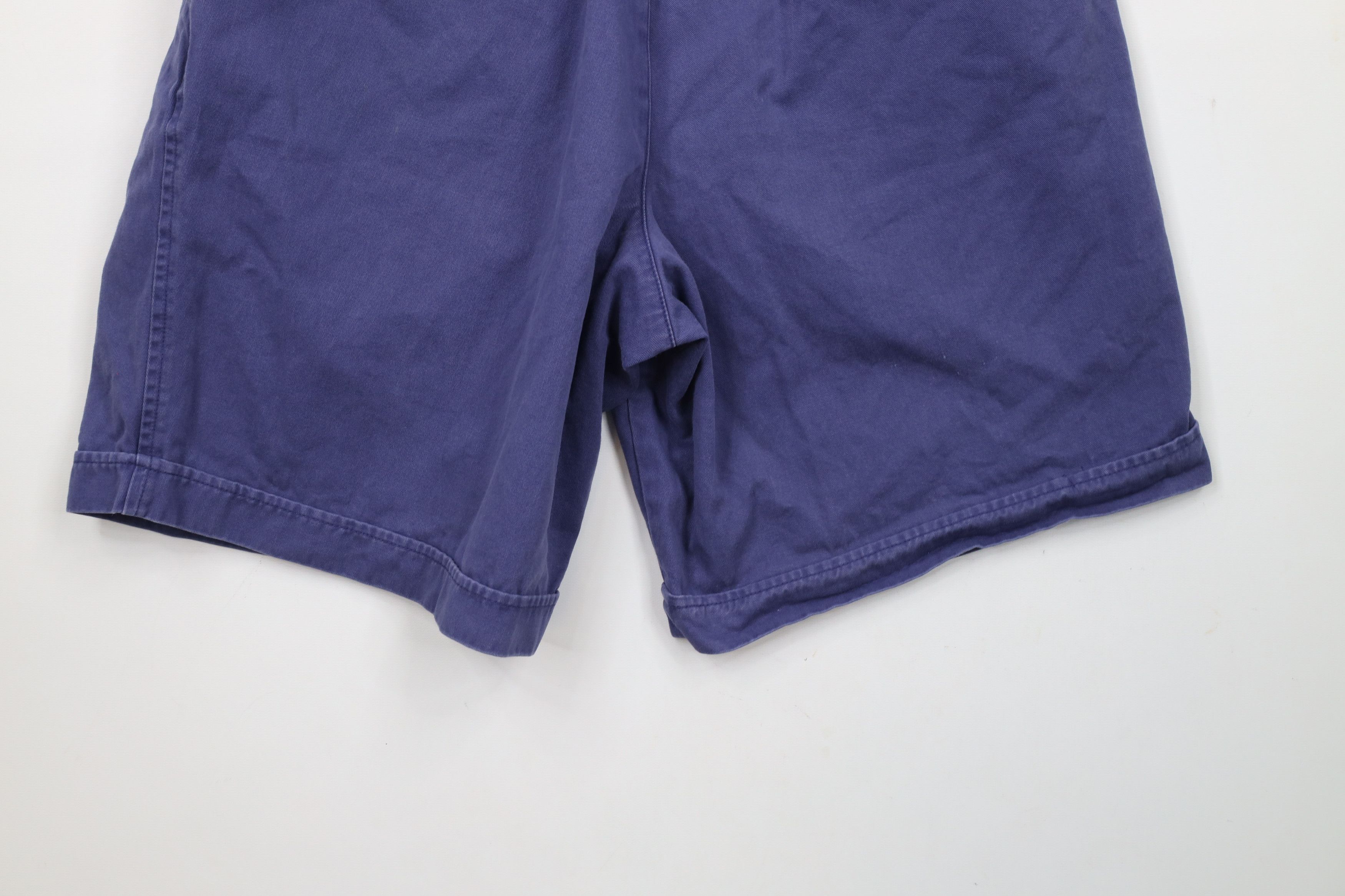 Eddie Bauer × Vintage Vintage 90s Eddie Bauer Above Knee Chino Shorts Blue Cotton Size US 30 / EU 46 - 11 Thumbnail
