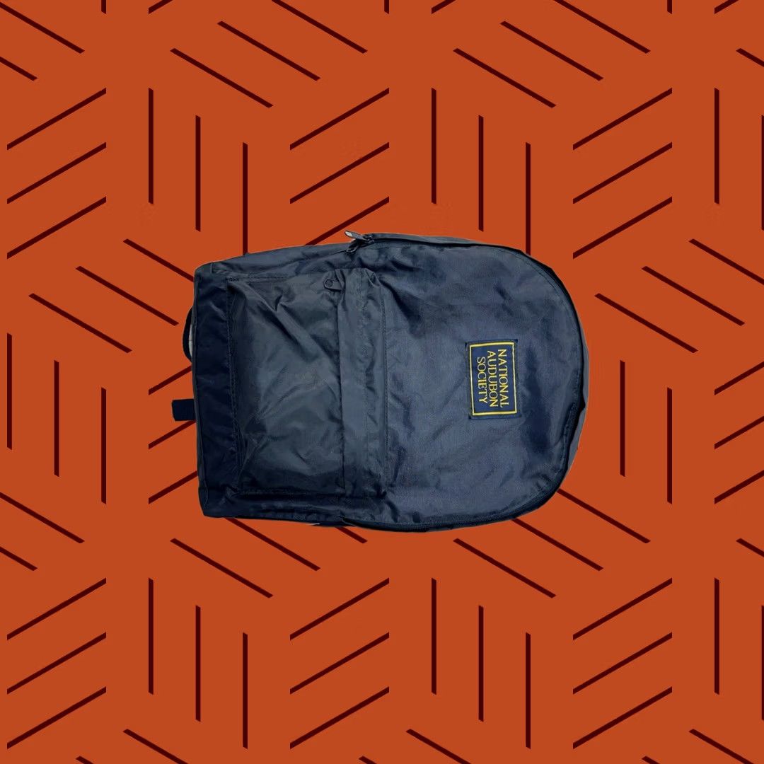 Logo 7 National Audubon Society Backpack Navy Blue Lightweight Nylon Patch Logo Size ONE SIZE - 1 Thumbnail