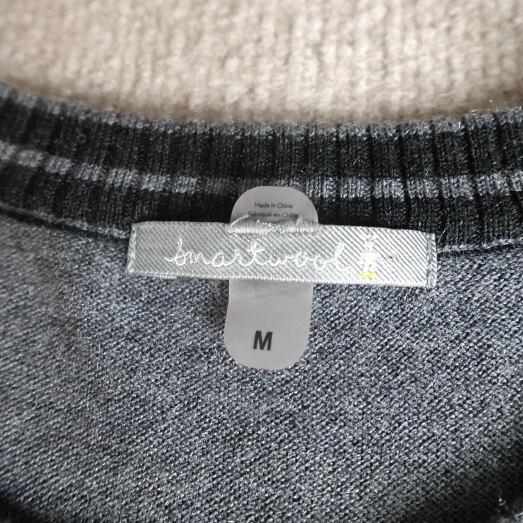 Smartwool SmartWool Mens Sweater M Gray Merino Wool Blend Crewneck 1/4 Zip Long Sleeve Pullover Casual Knit Logo Size US M / EU 48-50 / 2 - 6 Thumbnail