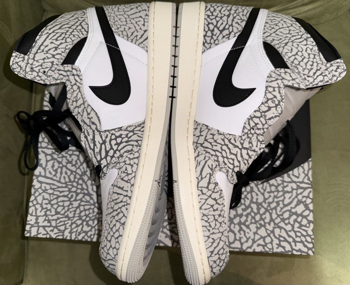 Jordan Brand Nike 1985 Air Jordan 1 “White Cement” Retro OG high top, NEW Size US 12.5 / EU 45-46 - 7 Thumbnail