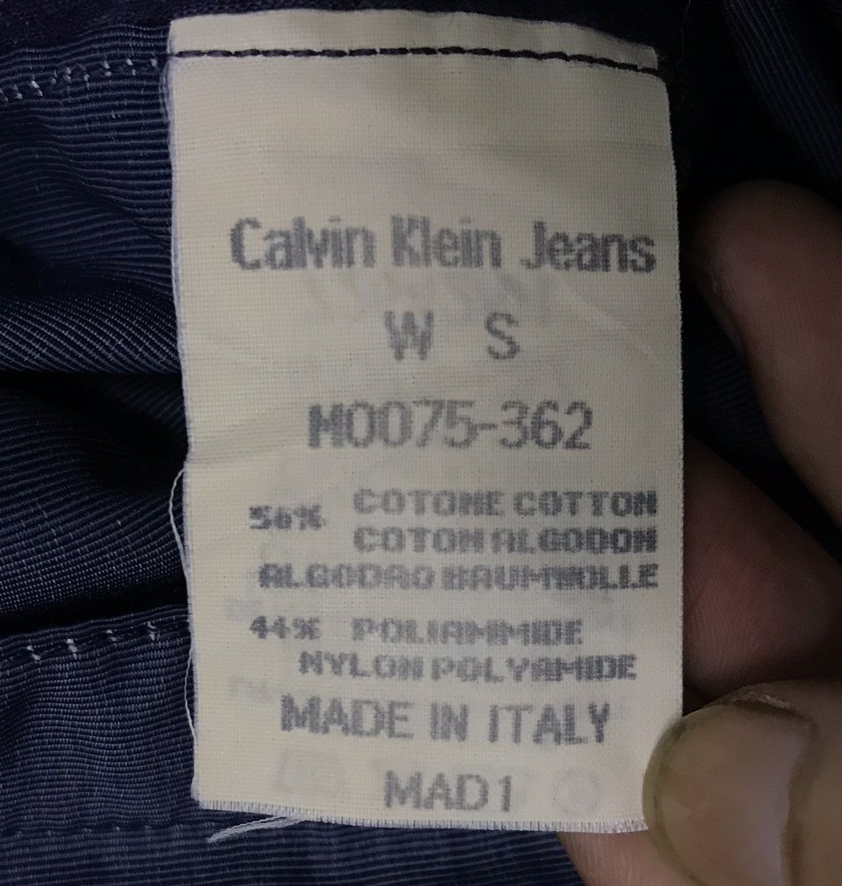 Calvin Klein × Vintage Vintage Calvin Klein Jeans Made In Italy Jacket Size US S / EU 44-46 / 1 - 13 Thumbnail