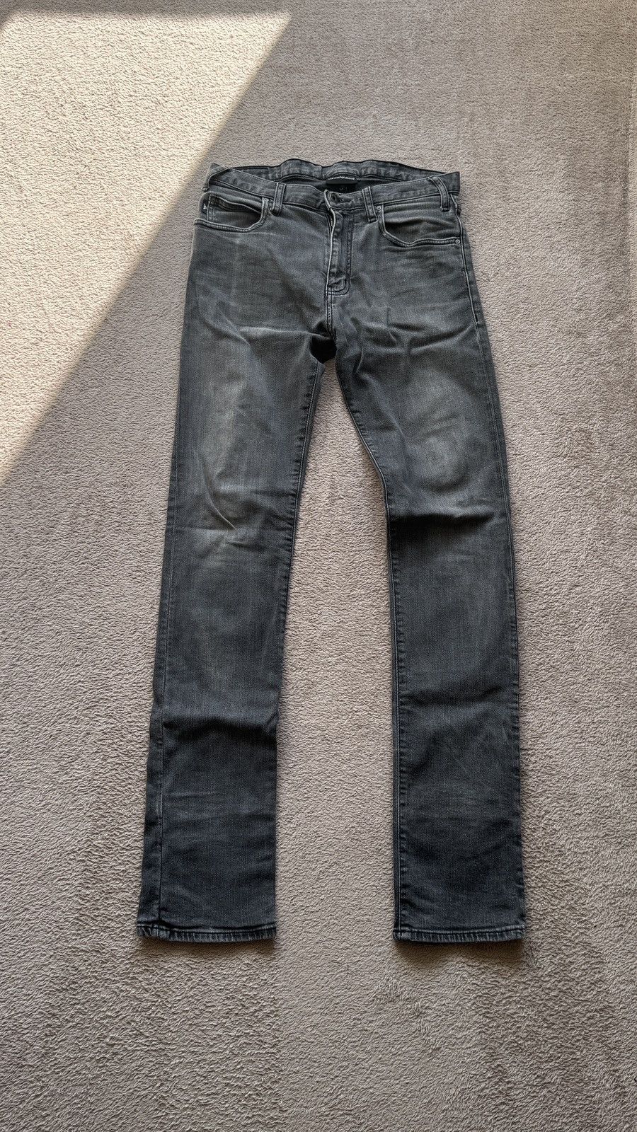 Armani Armani Jeans Straight Y2K Faded Denim LGB amiri acne ysl Size US 30 / EU 46 - 4 Thumbnail