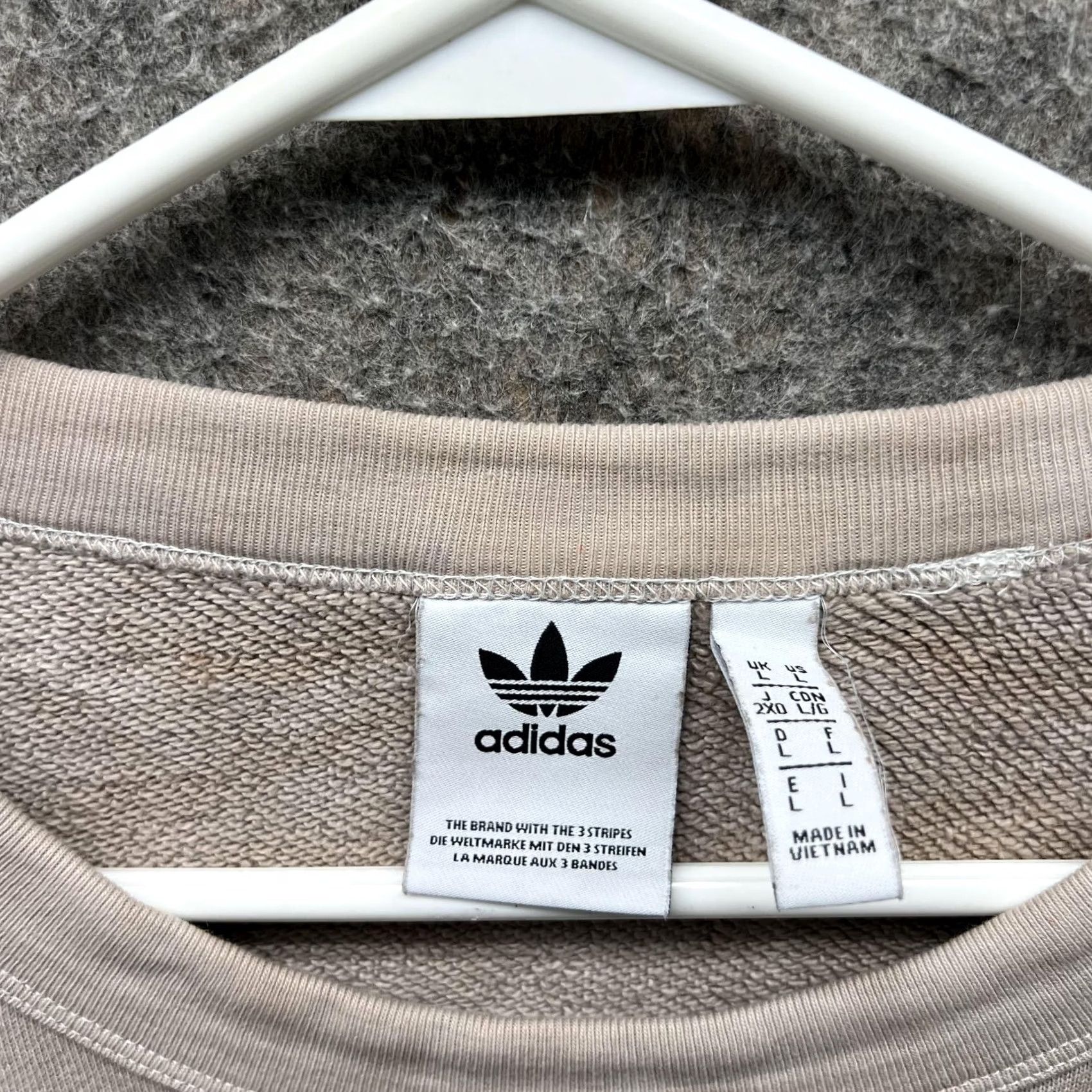 Adidas Adidas Sweater Women Large Ladies Khaki Pullover Tan Beige Crewneck Casual Size L / US 10 / IT 46 - 6 Thumbnail