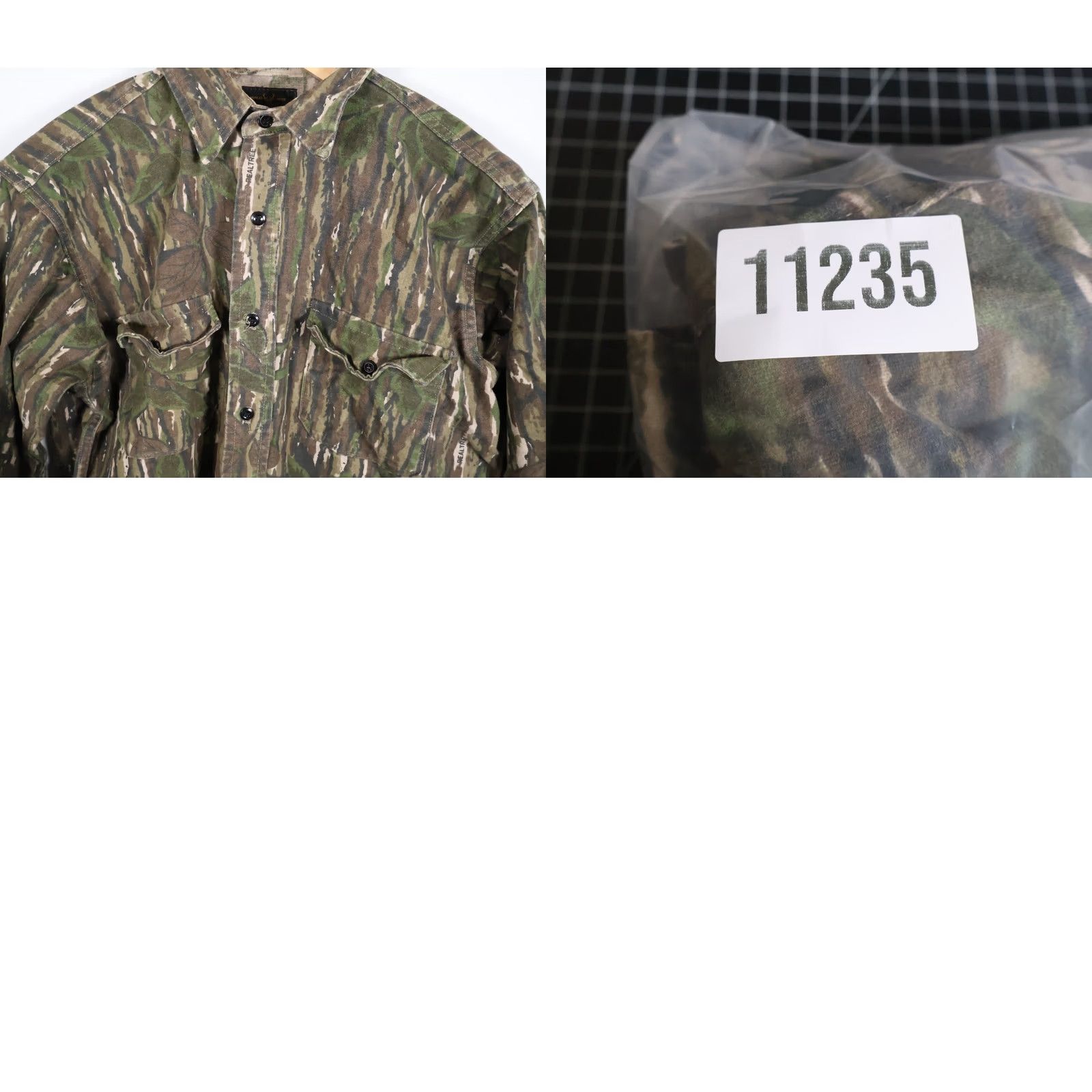 Realtree VINTAGE Melton Shirt Co. Deerskin Camouflage Flannel Shirt Mens Large Green RealTree Camouflage 80s Chamois Cotton Button-Up Size US L / EU 52-54 / 3 - 9 Thumbnail