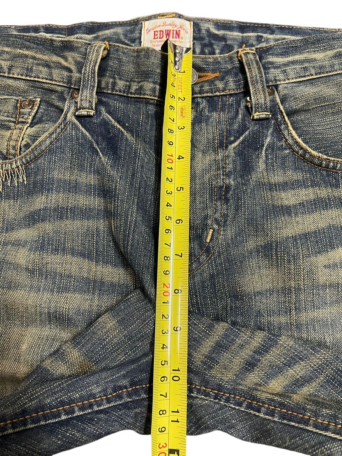Edwin Edwin XV Exclusive Vintage Faded Wash Distressed Baggy Jeans Size US 34 / EU 50 - 15 Thumbnail