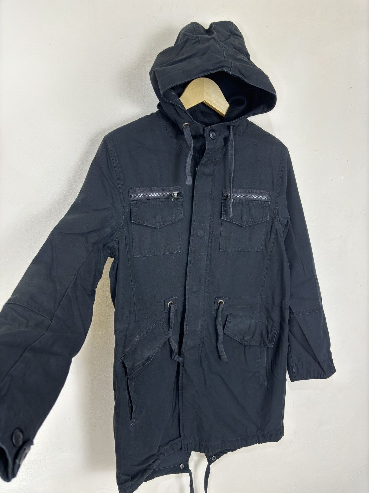 Japanese Brand 291295 Homme - Military Parka Fishtail Jacket Size US S / EU 44-46 / 1 - 2 Thumbnail