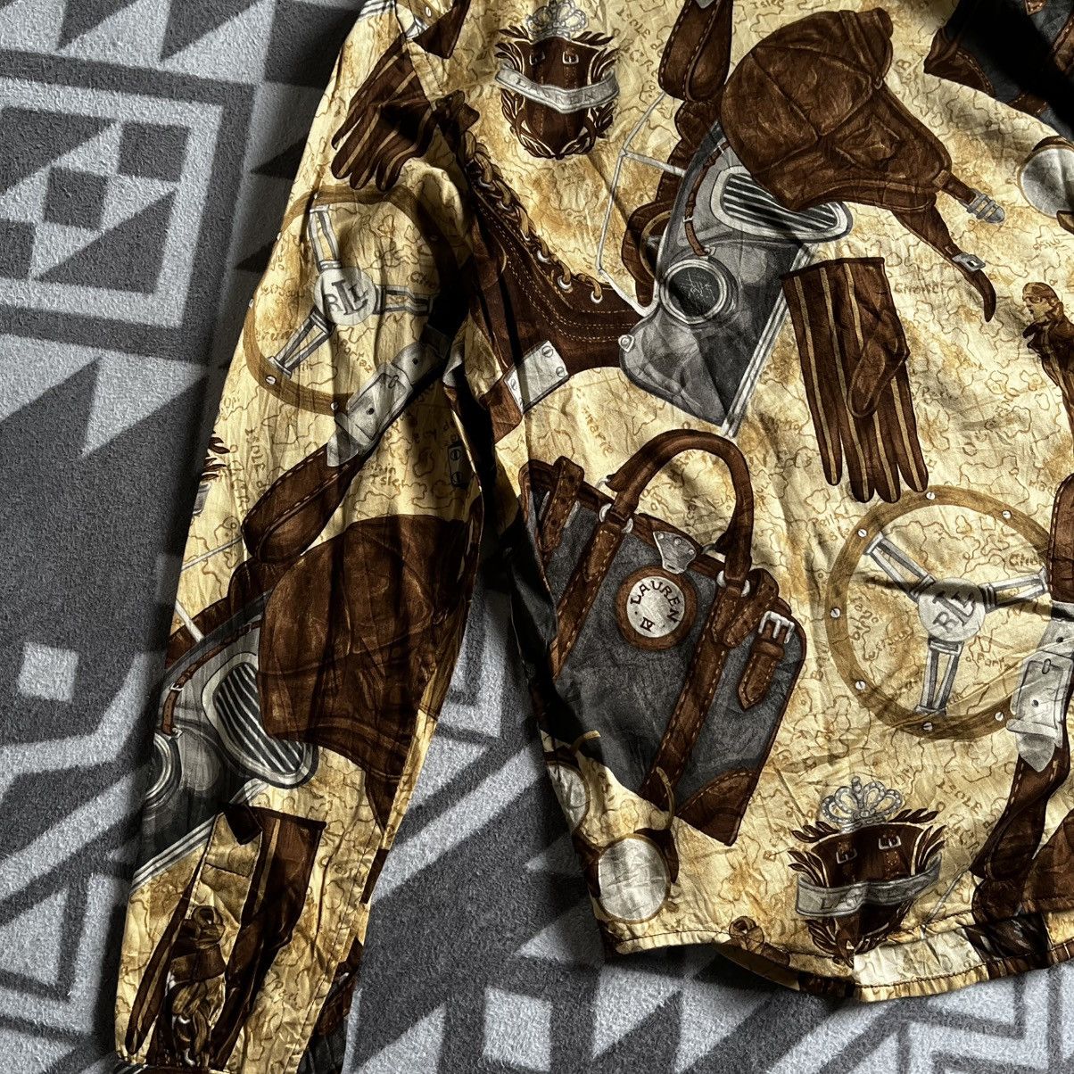 Ralph Lauren Vintage Lauren Ralph Lauren Equestrian Print Shirt – RARE Size XS / US 0-2 / IT 36-38 - 10 Thumbnail