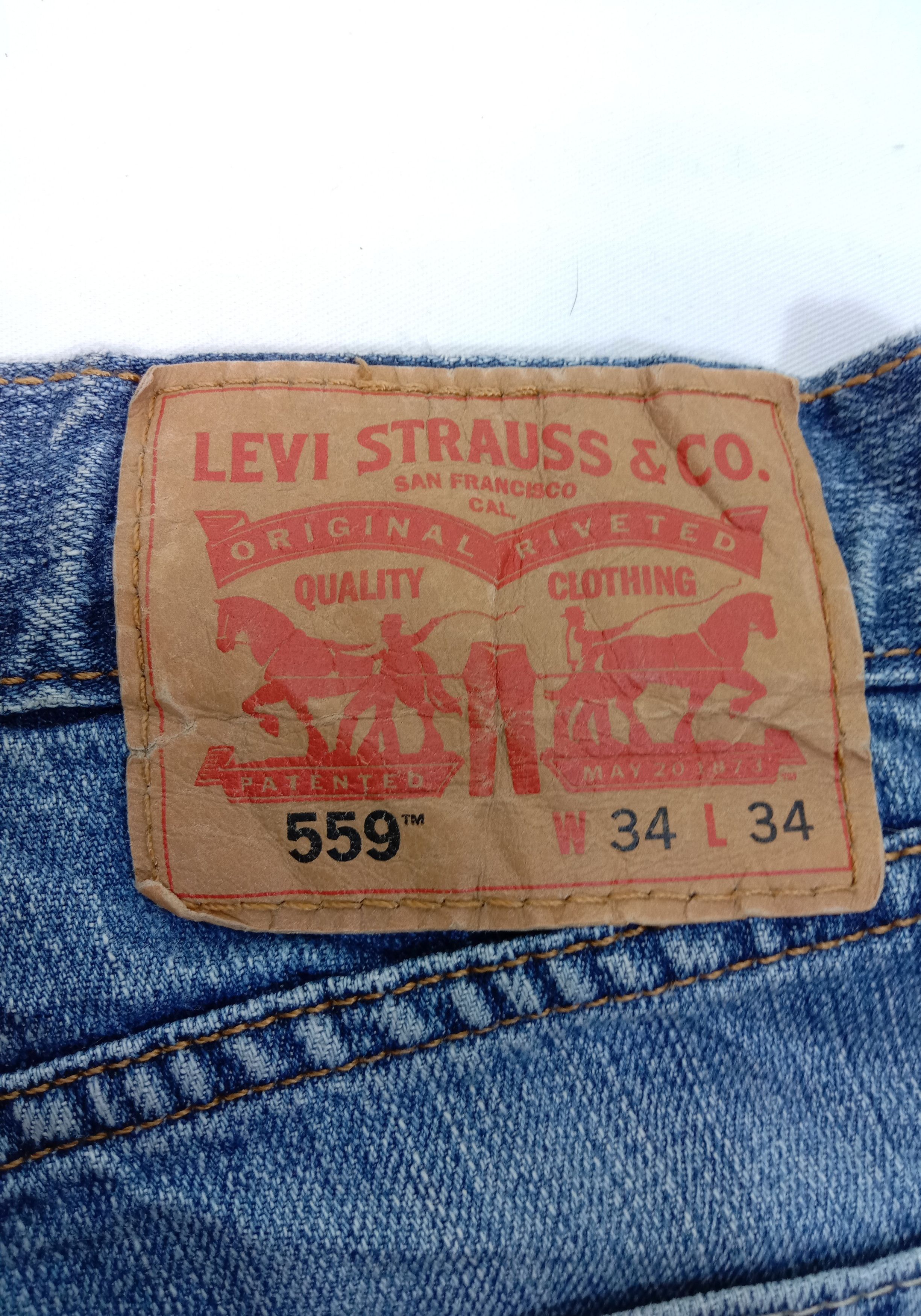 Levi's Vintage Levi's 559 Jeans Relaxed Straight Fit Denim Size US 34 / EU 50 - 15 Thumbnail