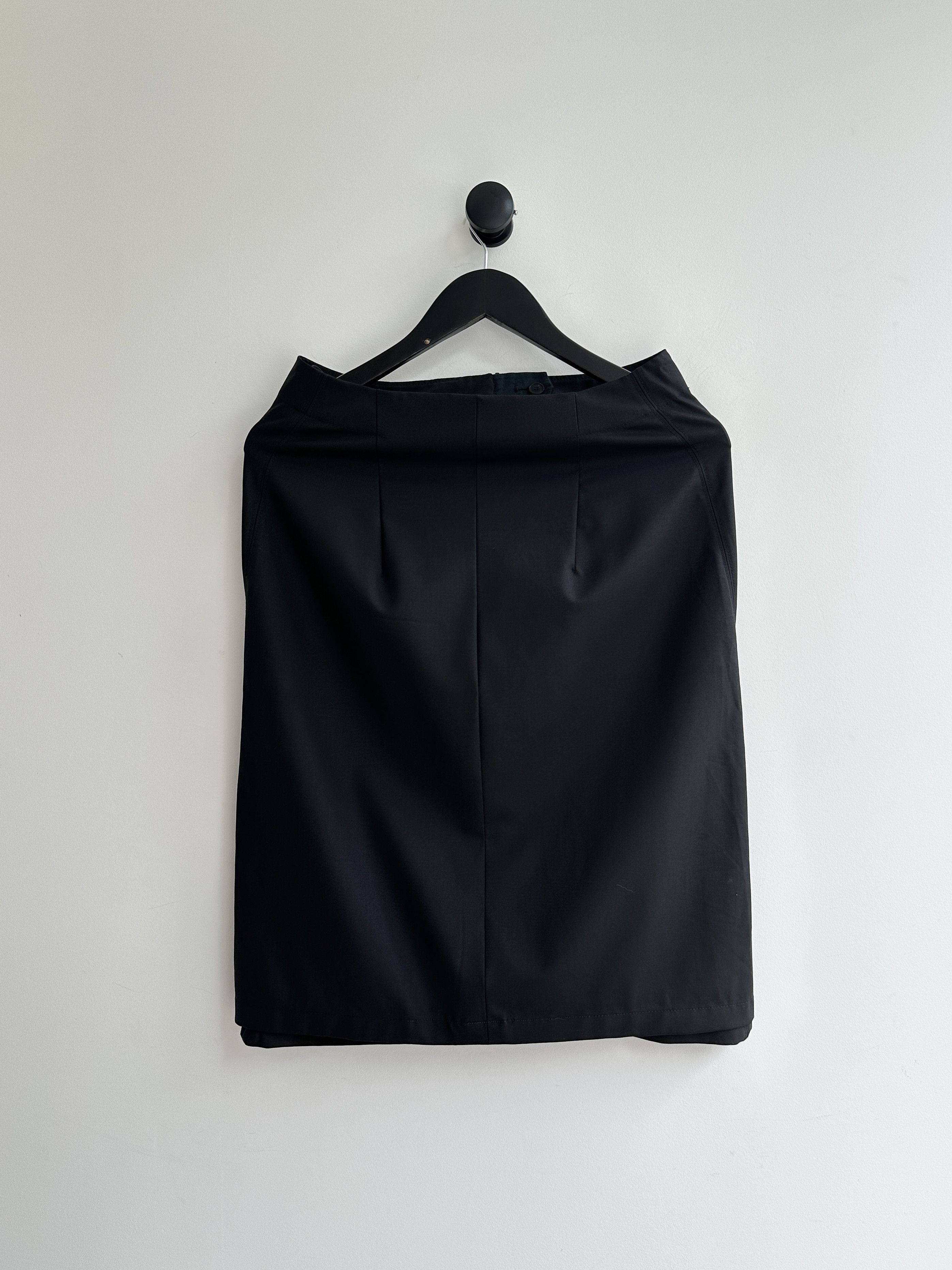 Jil Sander Jil Sander Midi Black Skirt Size 27" / US 4 / IT 40 - 1 Thumbnail