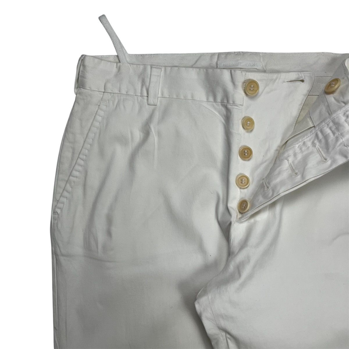 Helmut Lang AW 2002 Helmut Lang Cotton Military Pants with Drawstrings Size US 29 - 9 Thumbnail