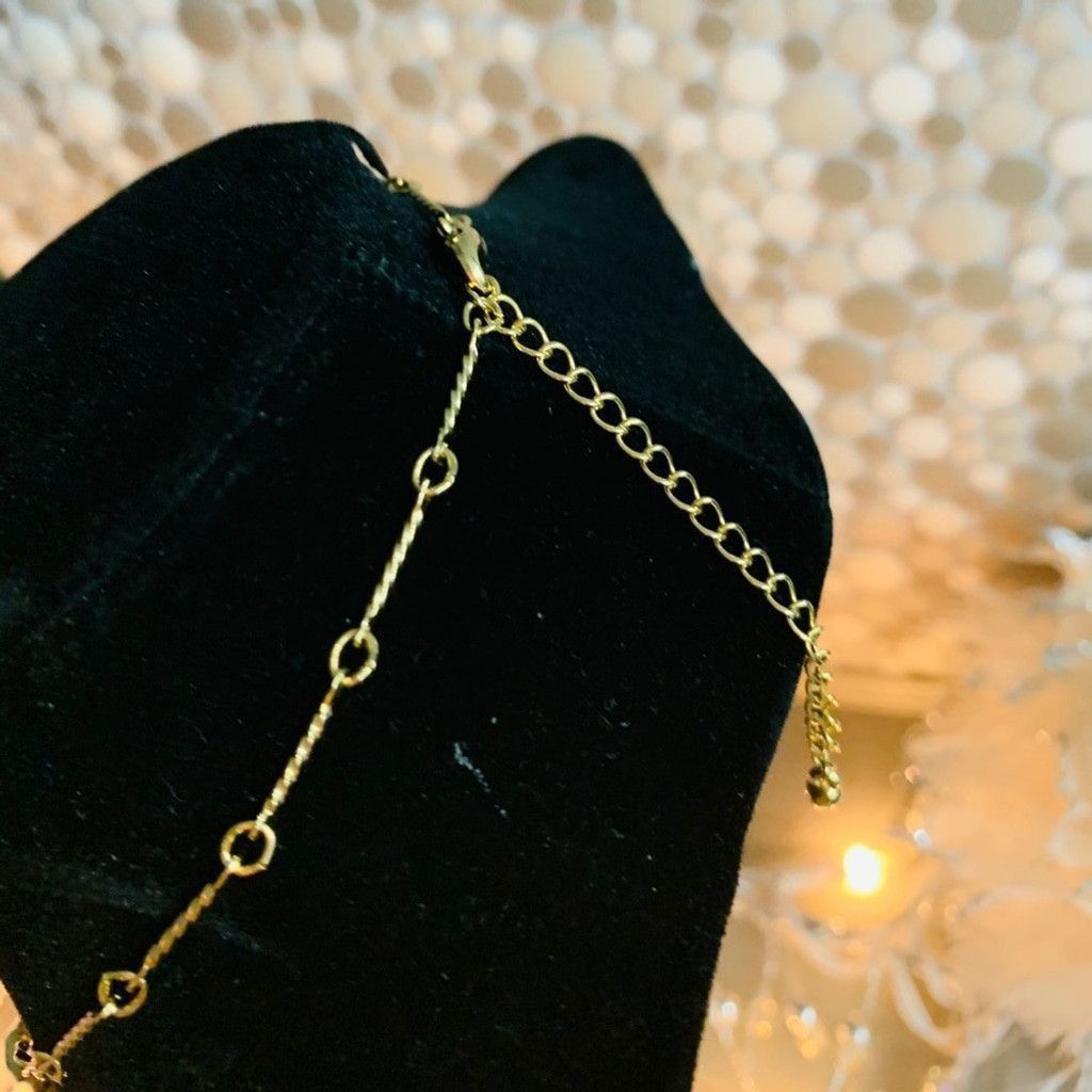 Vintage Vintage gold plated jewelry set w precious stones Size ONE SIZE - 3 Thumbnail