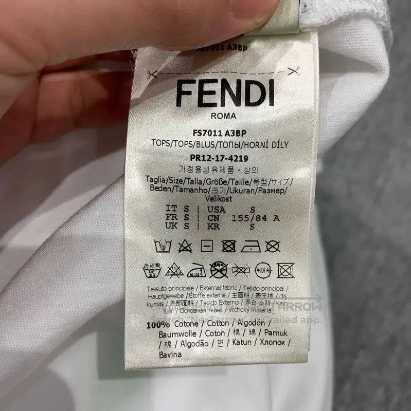 Fendi Fendi Summer Beach Graphic Cotton T-Shirt . Size S / US 4 / IT 40 - 7 Thumbnail