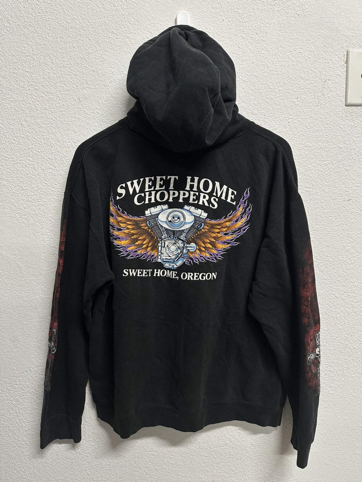 Other Y2K Skeleton Choppers Biker Hoodie Size US L / EU 52-54 / 3 - 2 Thumbnail