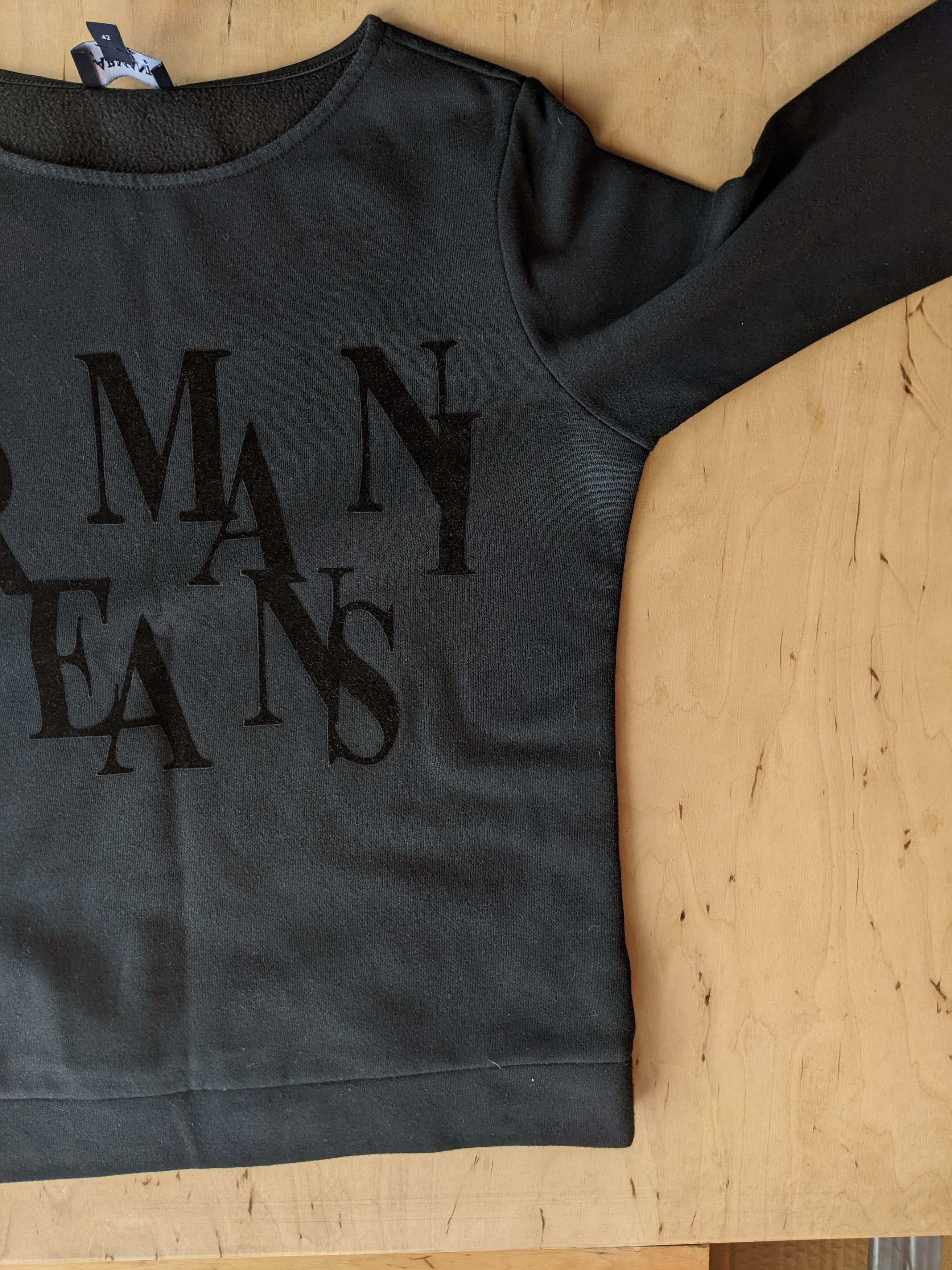 Armani Armani Jeans Black Womens Sweatshirt Vintage Longsleeve Size M / US 6-8 / IT 42-44 - 7 Thumbnail