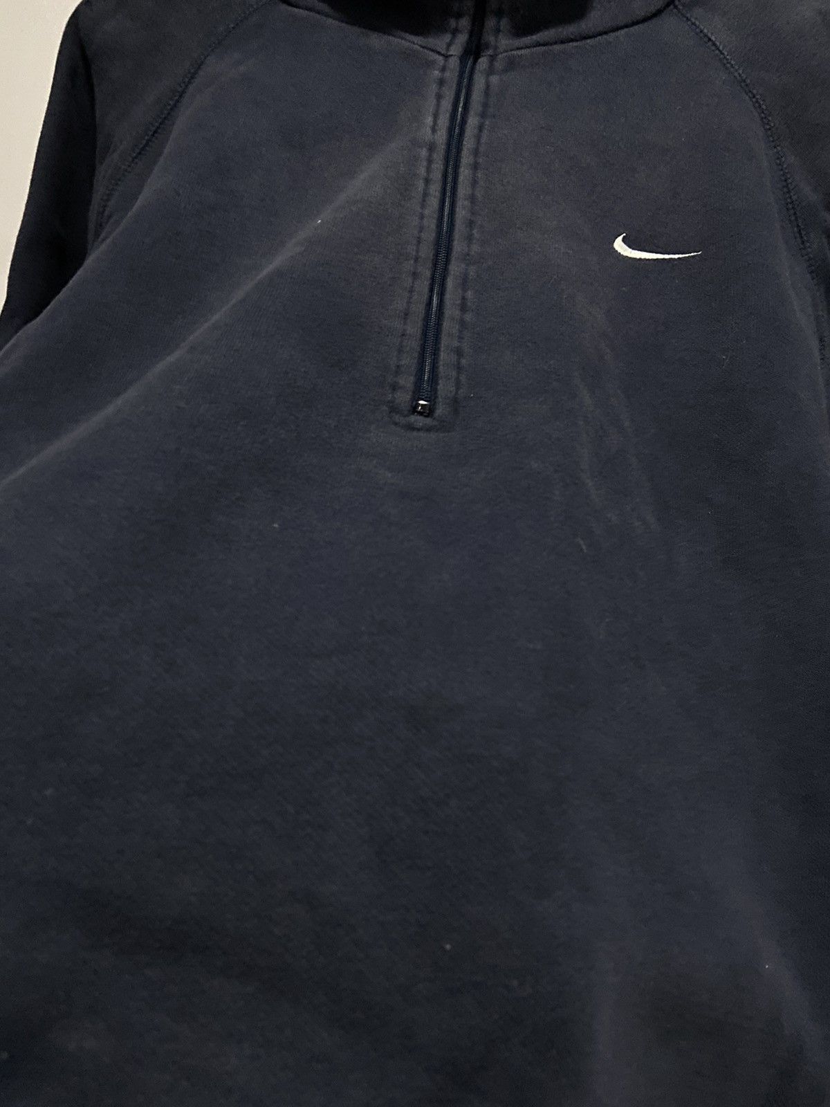 Nike × Vintage Nike 1/4 zip Sweatshirt Logo Vintage 90s longsleeve Size US XL / EU 56 / 4 - 9 Thumbnail
