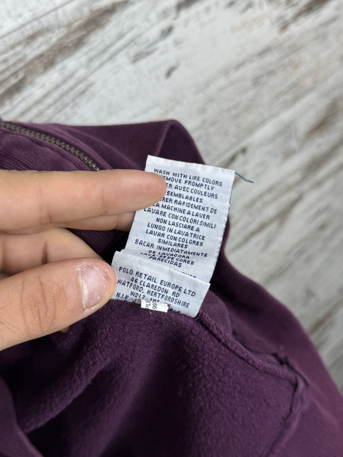 Polo Ralph Lauren × Vintage Mens Vintage Polo Ralph Lauren zip hoodie Chief Keef jacket Size US XL / EU 56 / 4 - 8 Thumbnail