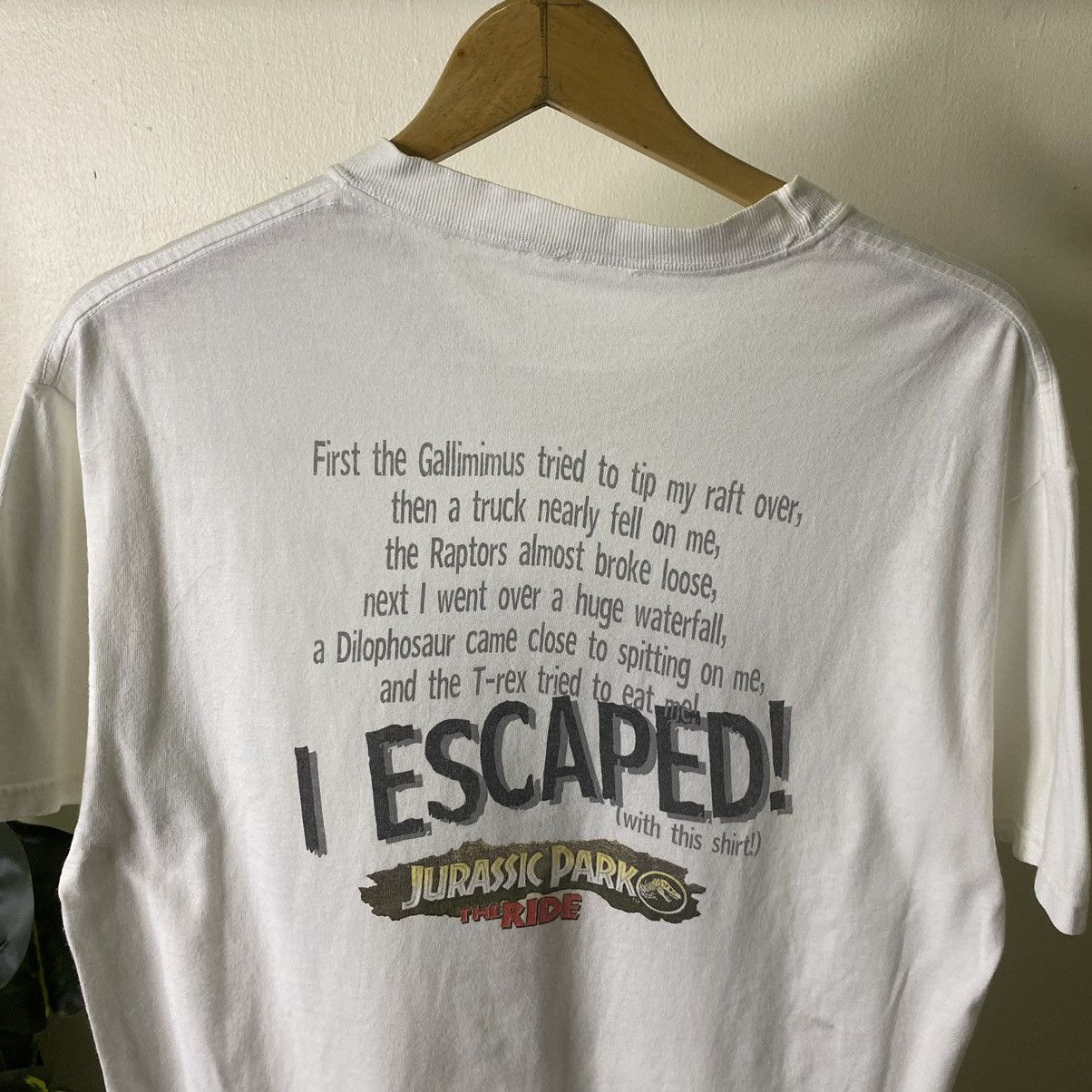 Other Vintage 1990s Jurassic Park The Ride Promo T Shirt Size US M / EU 48-50 / 2 - 4 Thumbnail