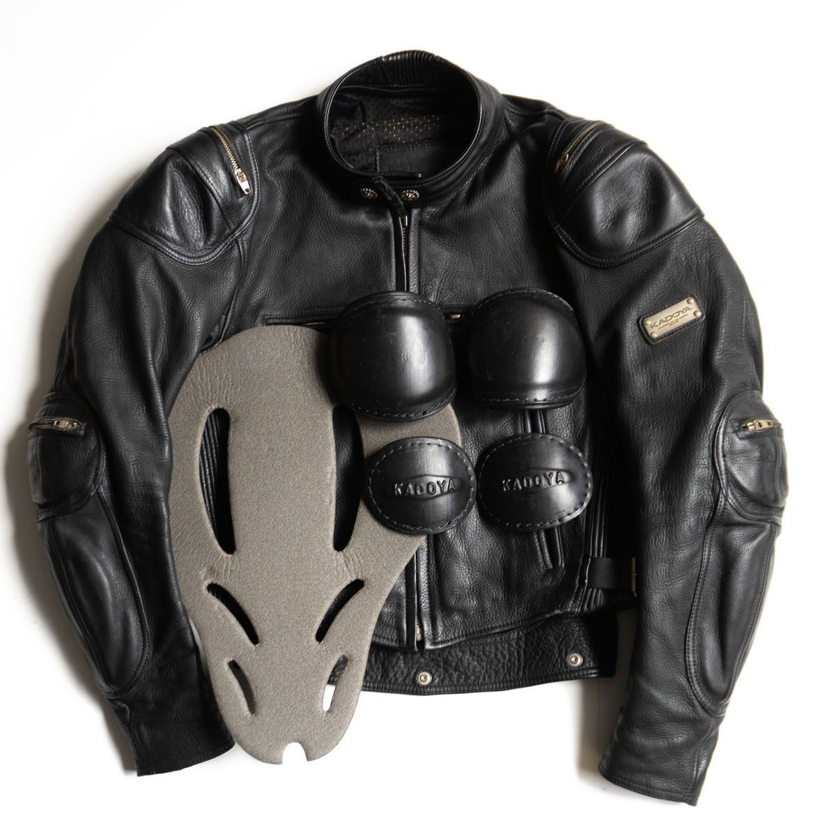 Kadoya KADOYA Black Star Leather Riders Jacket | Grailed