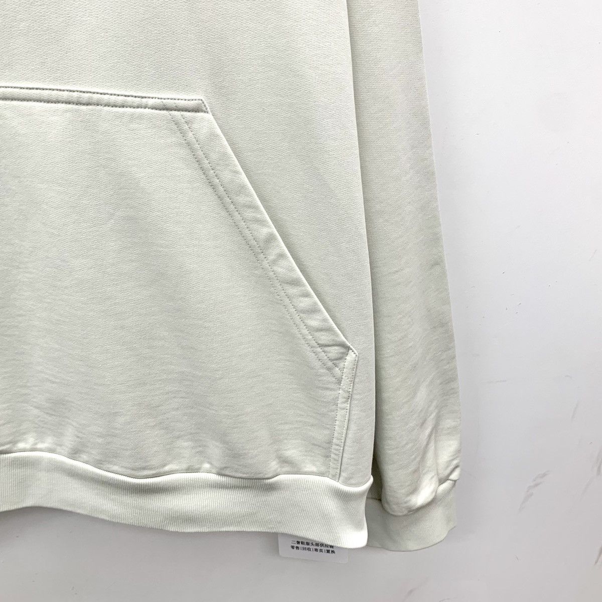 Balenciaga Balenciaga 22 Style Cream White Logo Hooded Sweatshirt K26WX Size US L / EU 52-54 / 3 - 4 Thumbnail