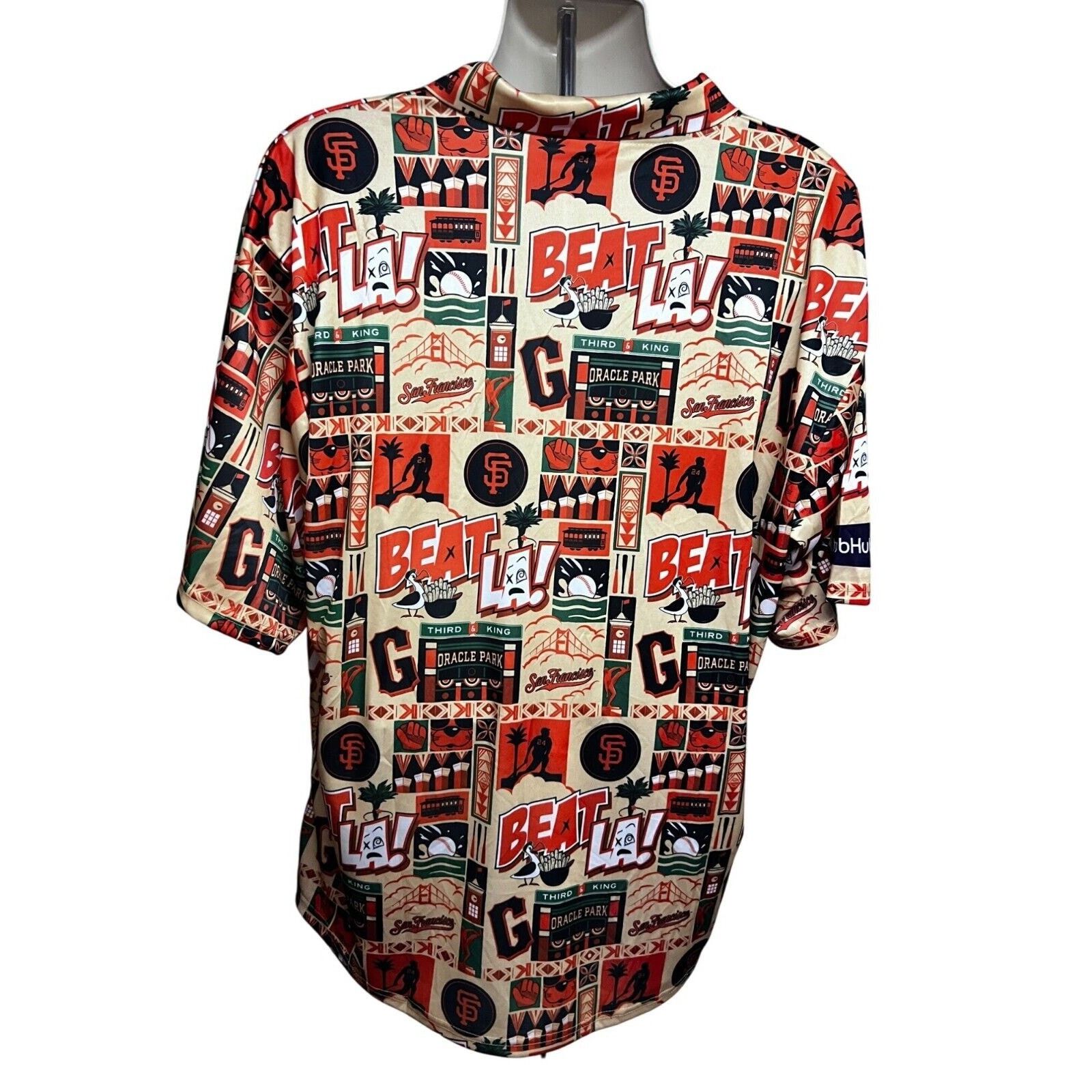 Other SF Giants Baseball Hawaiian Beat LA Button Up Shirt Medium Size US M / EU 48-50 / 2 - 2 Thumbnail