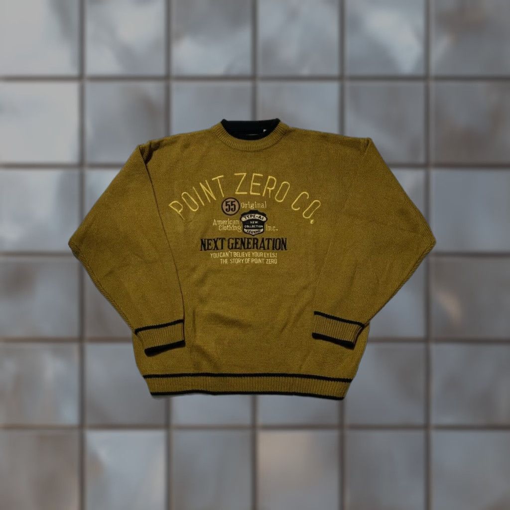 Vintage VINTAGE Point Zero Next Generation Classic Knit Pullover Crewneck Sweater L Mens Size Sz. L Size US L / EU 52-54 / 3 - 1 Thumbnail