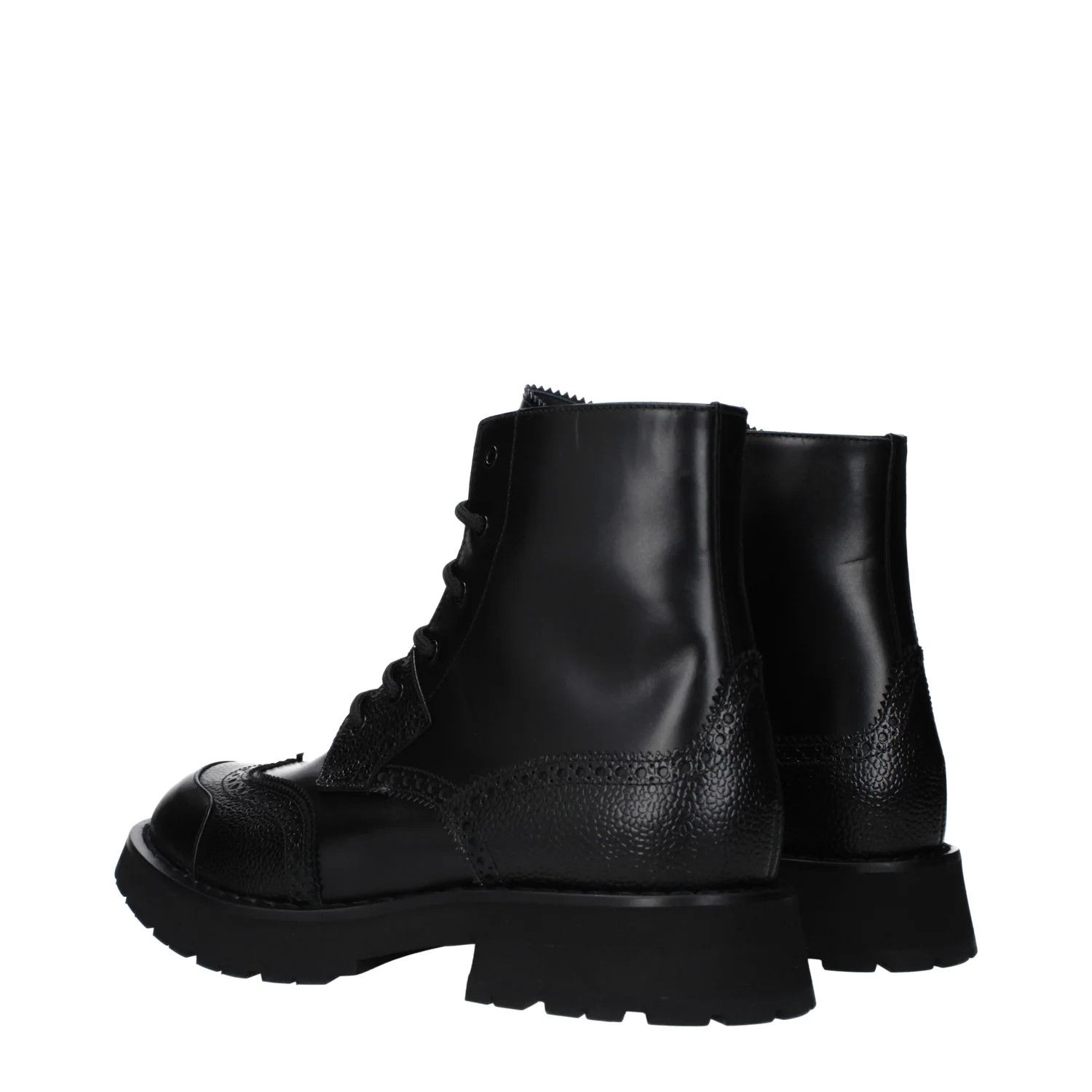 Alexander McQueen ob1o1e0225 Leather Ankle Boots in Black Size US 10 / EU 43 - 4 Thumbnail