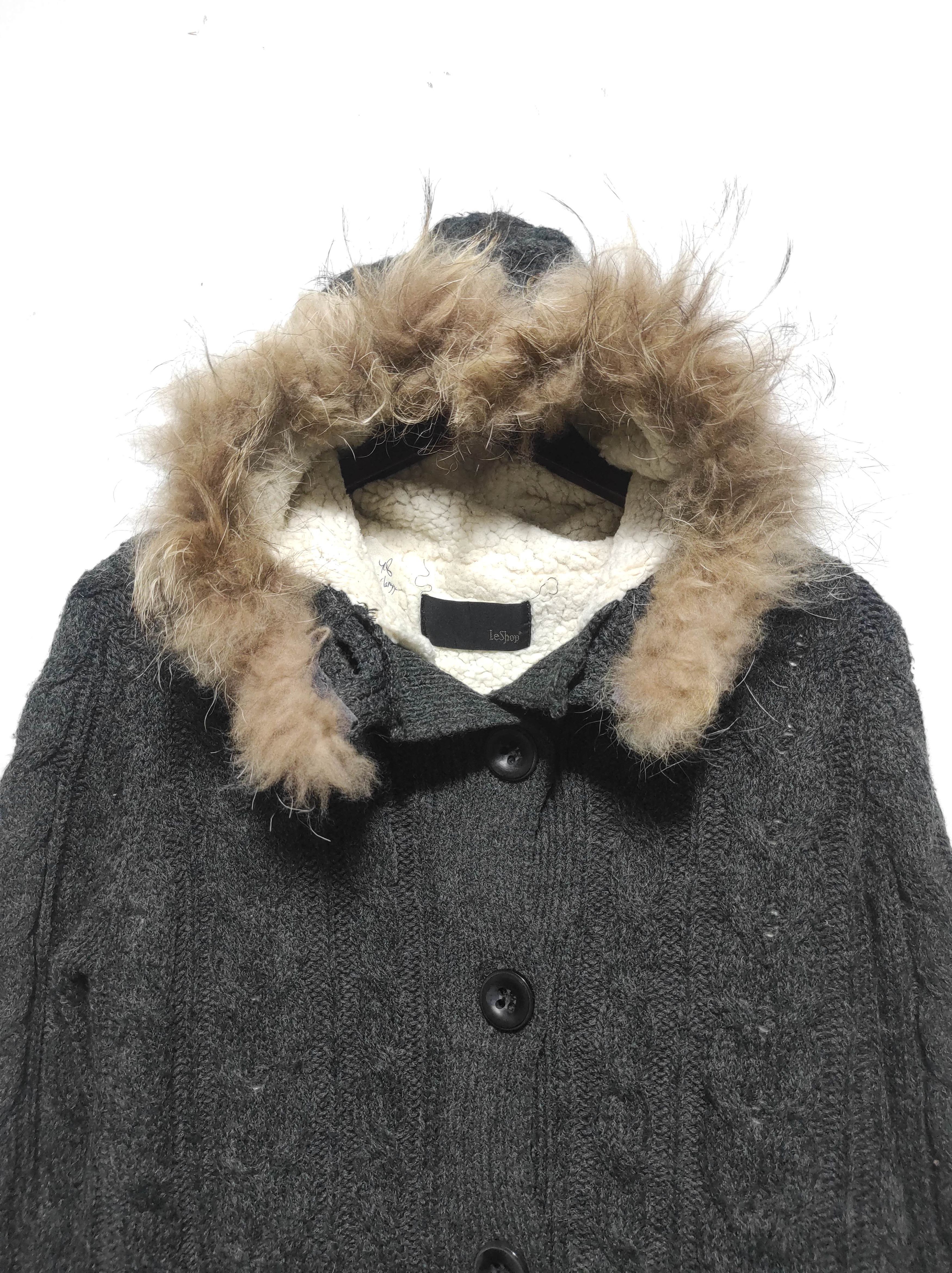 If Six Was Nine Leshop Knit Fur Hoodie IfSixWasNine LGB style Size S / US 4 / IT 40 - 3 Thumbnail