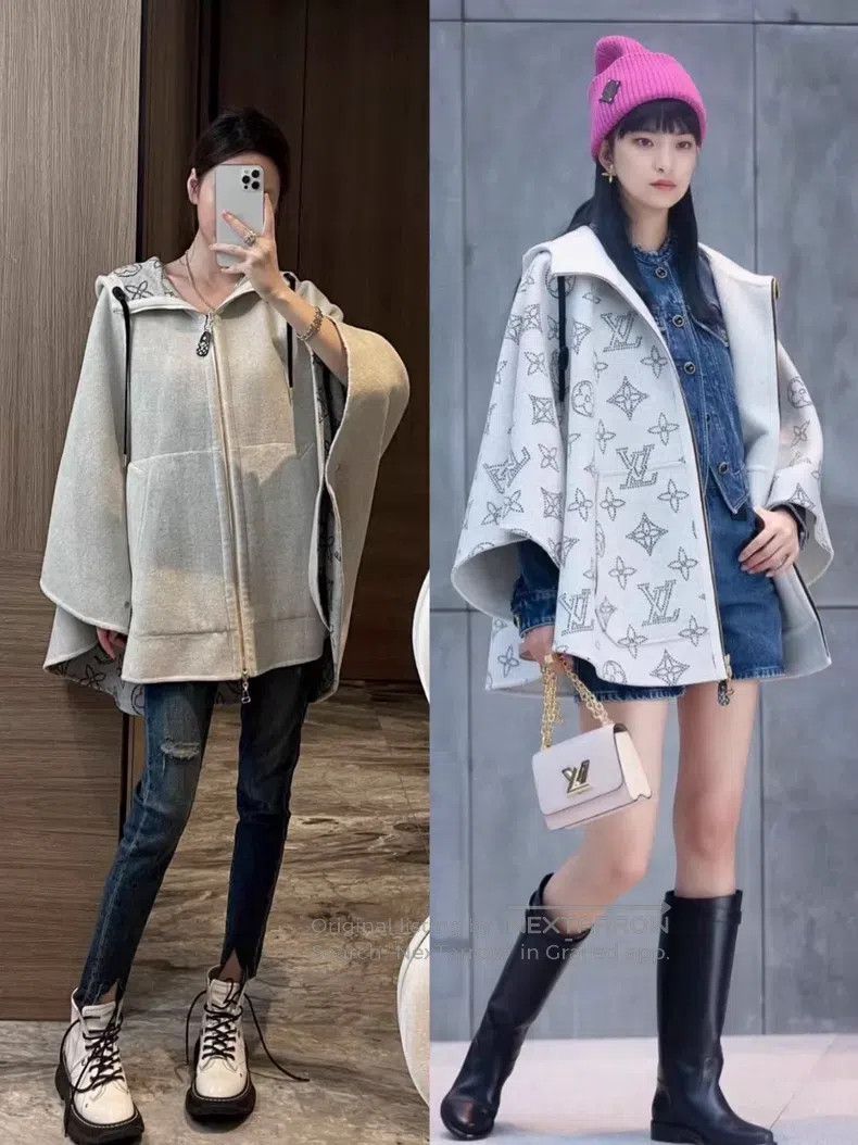 Louis Vuitton Louis Vuitton Hooded reversible Cape Size ONE SIZE - 8 Thumbnail