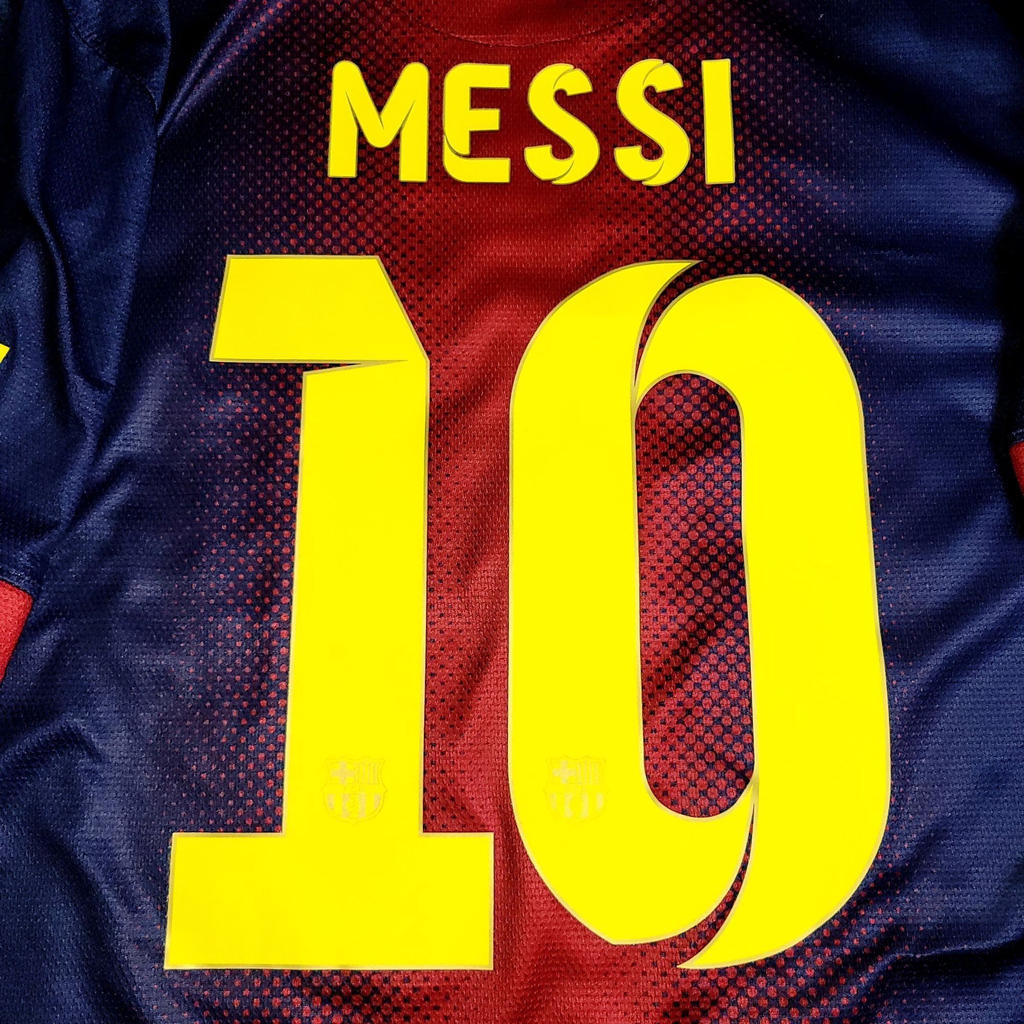 Messi Barcelona 2012 2013 Home Soccer Jersey Shirt L