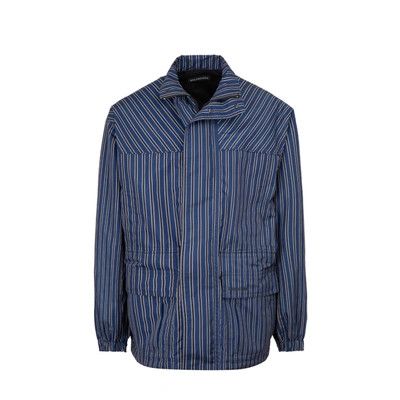 Balenciaga o1y1224 Oversized Logo Jacket in Blue Size US L / EU 52-54 / 3 - 1 Thumbnail