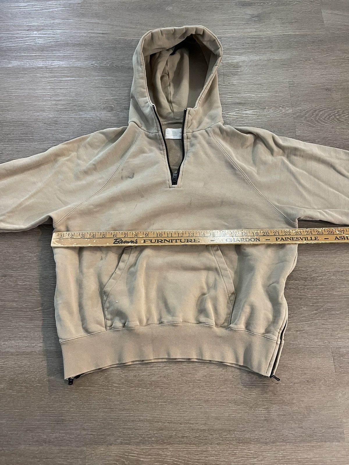 Essentials × FOG × Fear of God FOG Essentials Tan Half Zip Hoodie Sweatshirt Small Size US S / EU 44-46 / 1 - 8 Thumbnail