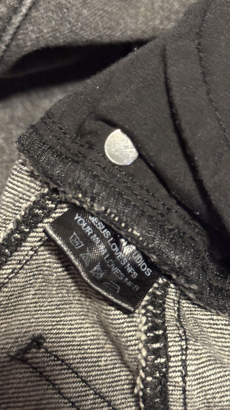 No Faith Studios SUN FADED DUNE BAGGY DENIM W32 Size US 34 / EU 50 - 4 Thumbnail