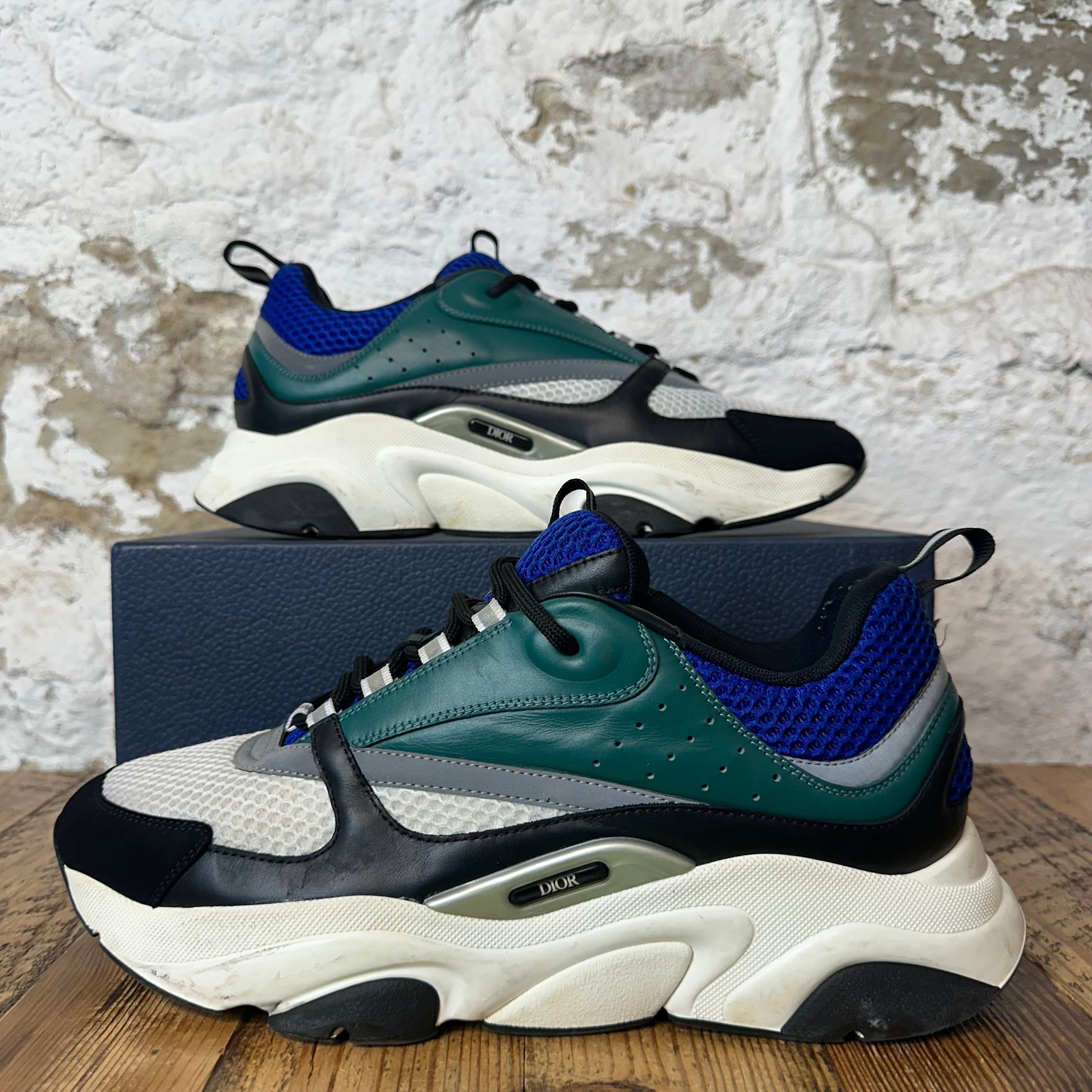 Dior Dior B22 Green White Black Sneaker Sz 12 (45) Size US 12 / EU 45 - 1 Thumbnail