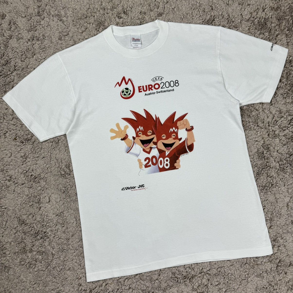 Vintage Vintage Uefa Euro 2008 Promo T-shirt Size US L / EU 52-54 / 3 - 3 Thumbnail