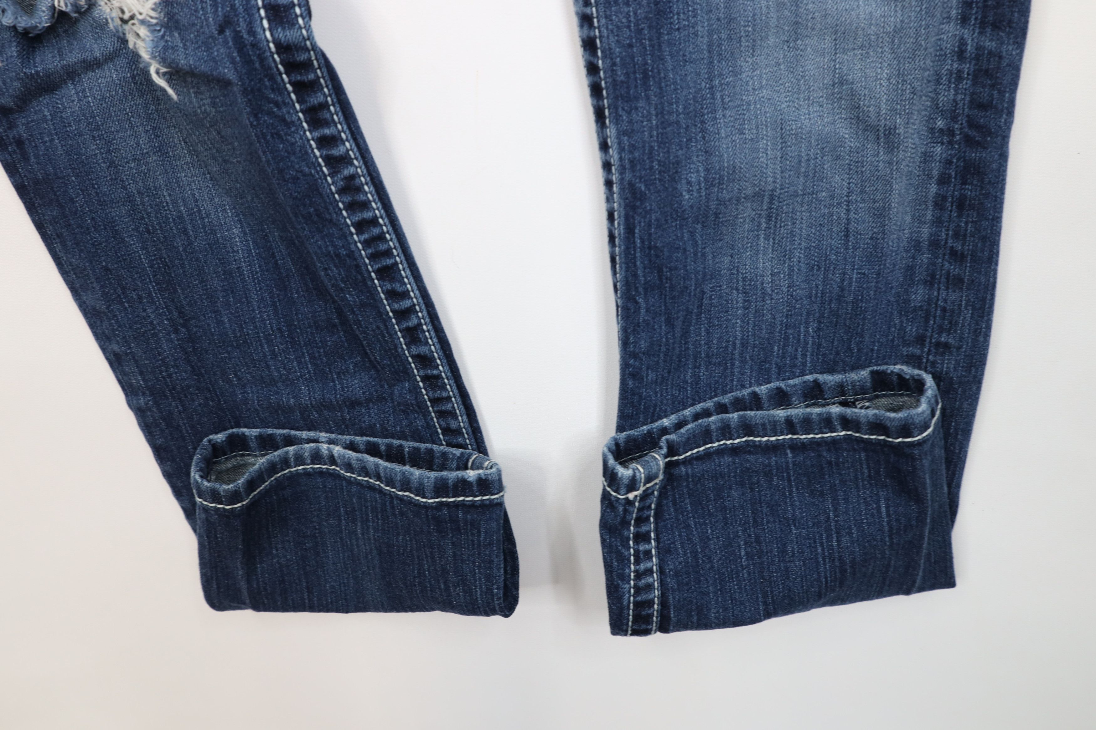 Vintage Buckle BKE Thick Stitch Stretch Payton Straight Leg Jeans Size 28" / US 6 / IT 42 - 8 Thumbnail
