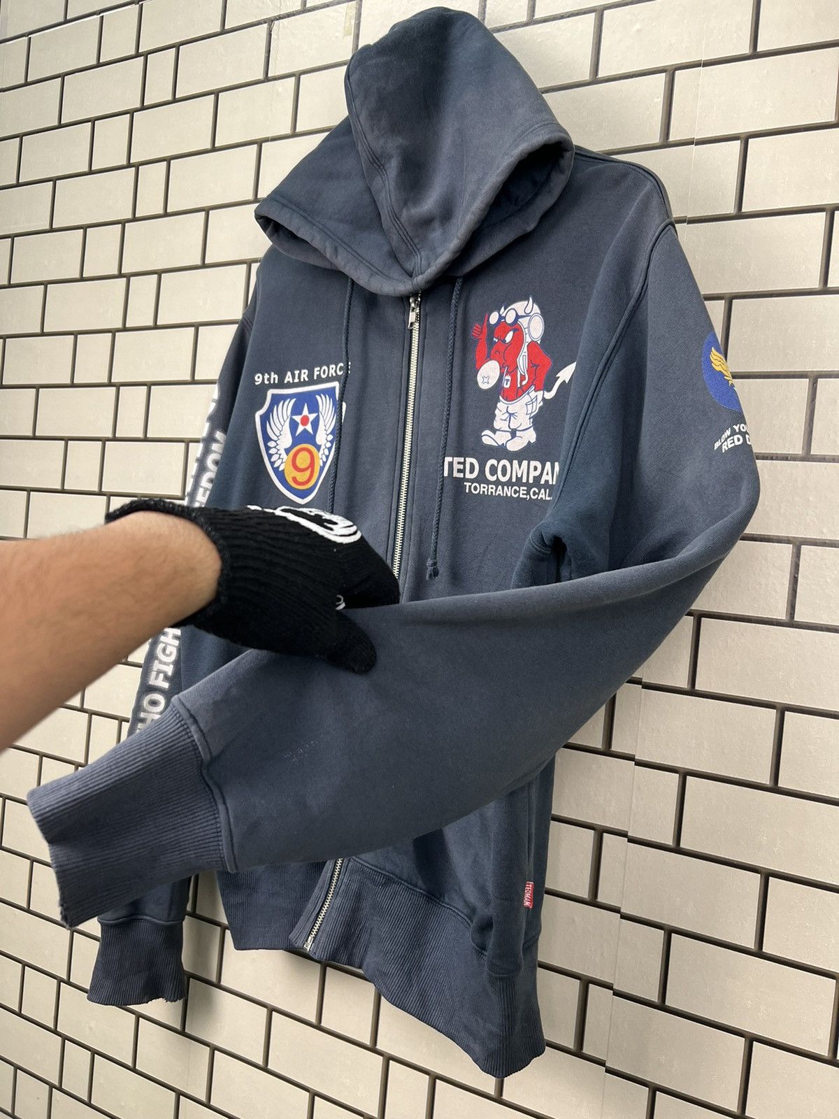 Tedman × Vintage Vintage Ted Company Tedman’s U.S Air Force Hoodie Size US L / EU 52-54 / 3 - 5 Thumbnail