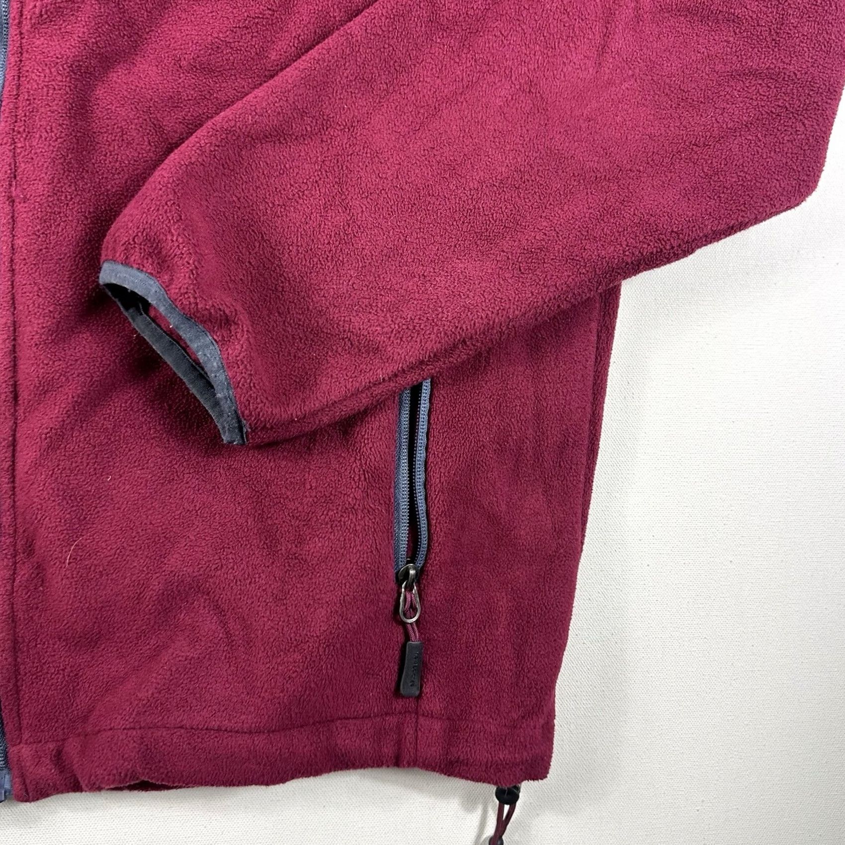 New Balance New Balance Full Zip Fleece Jacket Maroon Gray Mens M Multicolor Running & Jogging Jacket Zip Size US M / EU 48-50 / 2 - 6 Thumbnail