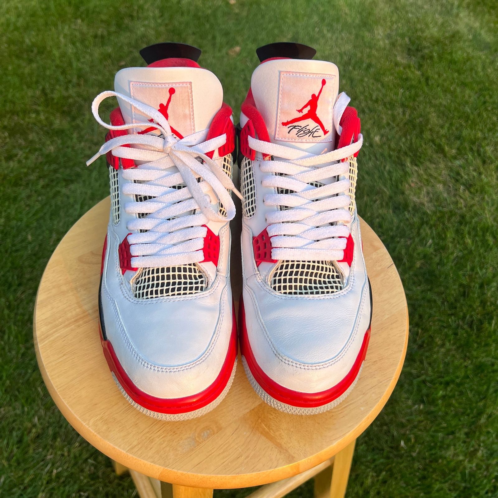 Jordan Brand × Nike Air Jordan 4 Retro OG Fire Red 2020 Men's Shoes - Size 11.5 Size US 11.5 / EU 44-45 - 5 Thumbnail