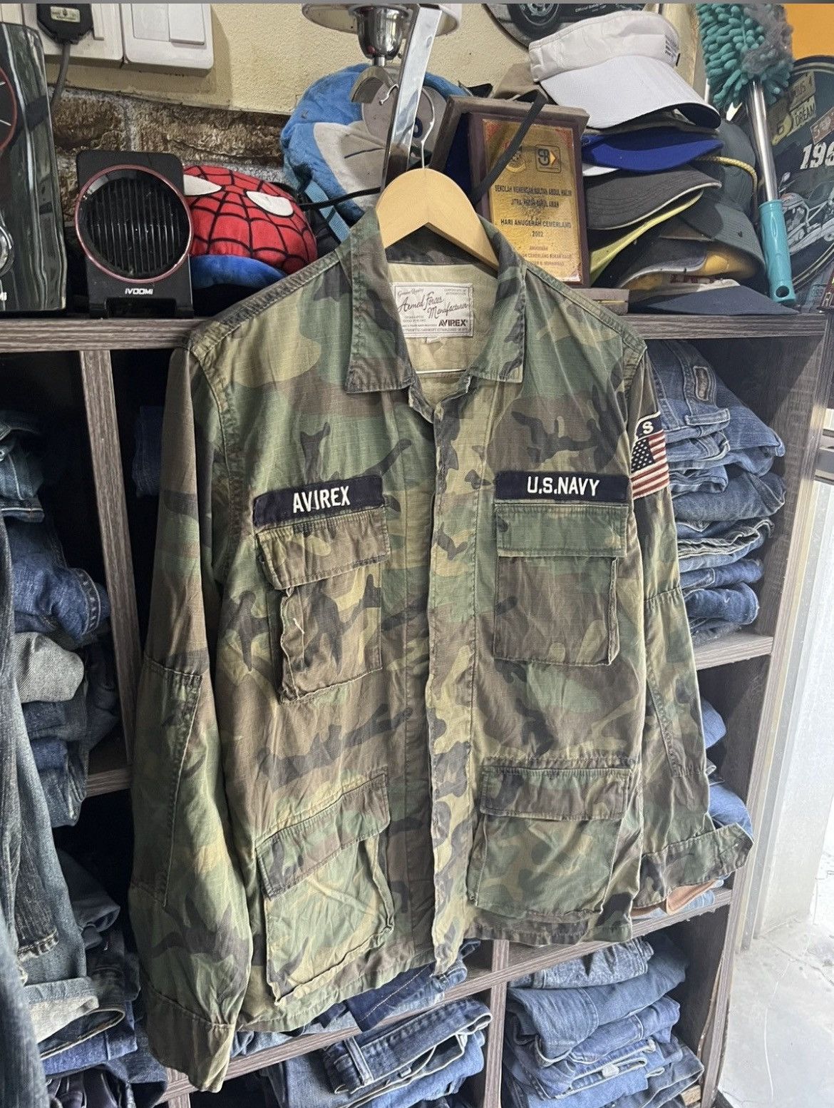 Avirex 🔥Rare Avirex US Navy Camo Army Jacket Size US M / EU 48-50 / 2 - 2 Thumbnail