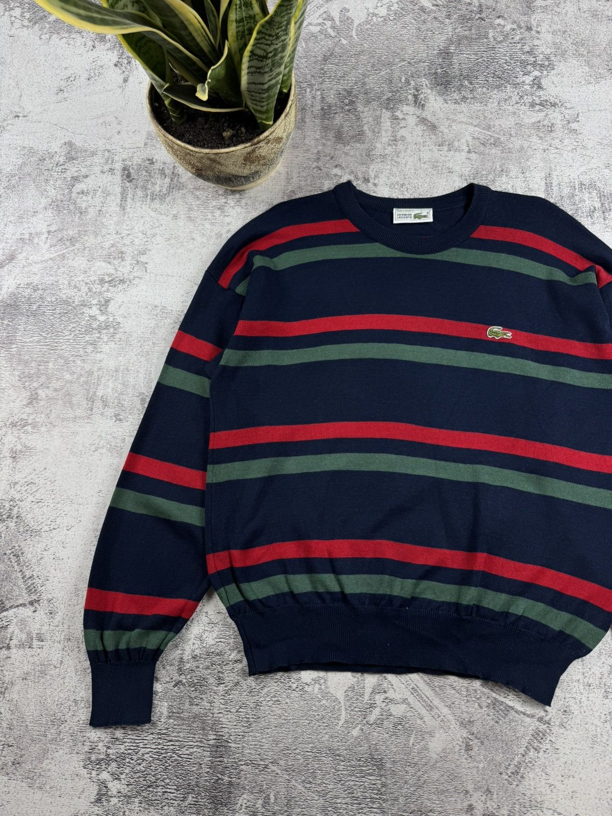 Lacoste Chemise Lacoste France Striped Y2K Sweater 4 Size Pullover Size US M / EU 48-50 / 2 - 7 Thumbnail