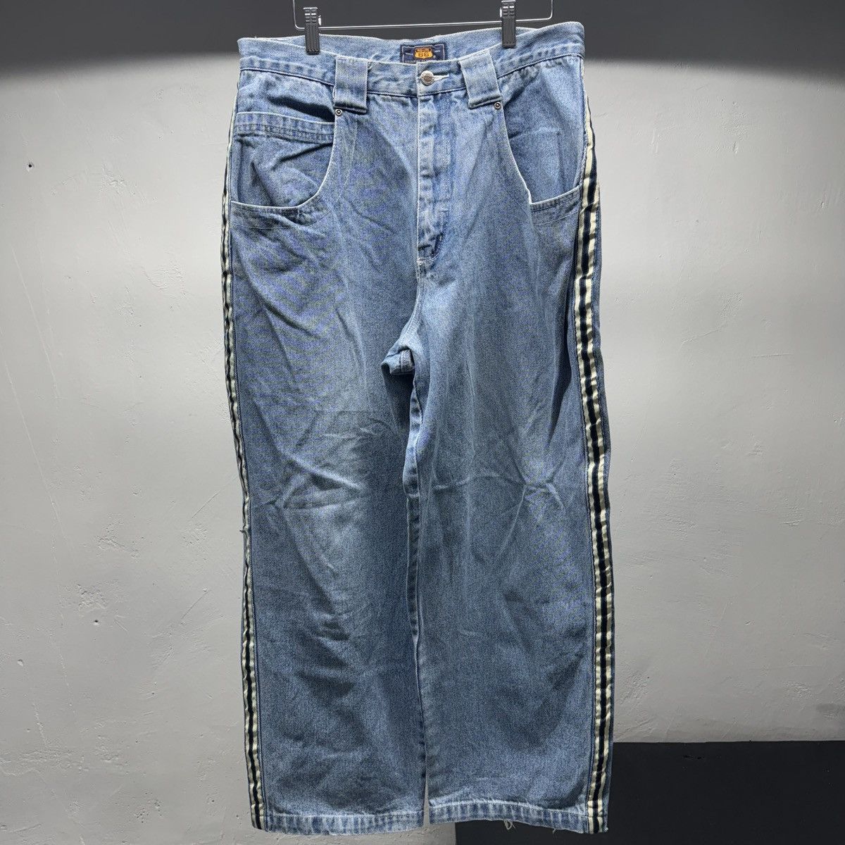 Vintage 90s Y2K Baggy Wide Leg Denim Jeans Jnco Skater ERD Grunge Size US 34 / EU 50 - 1 Thumbnail