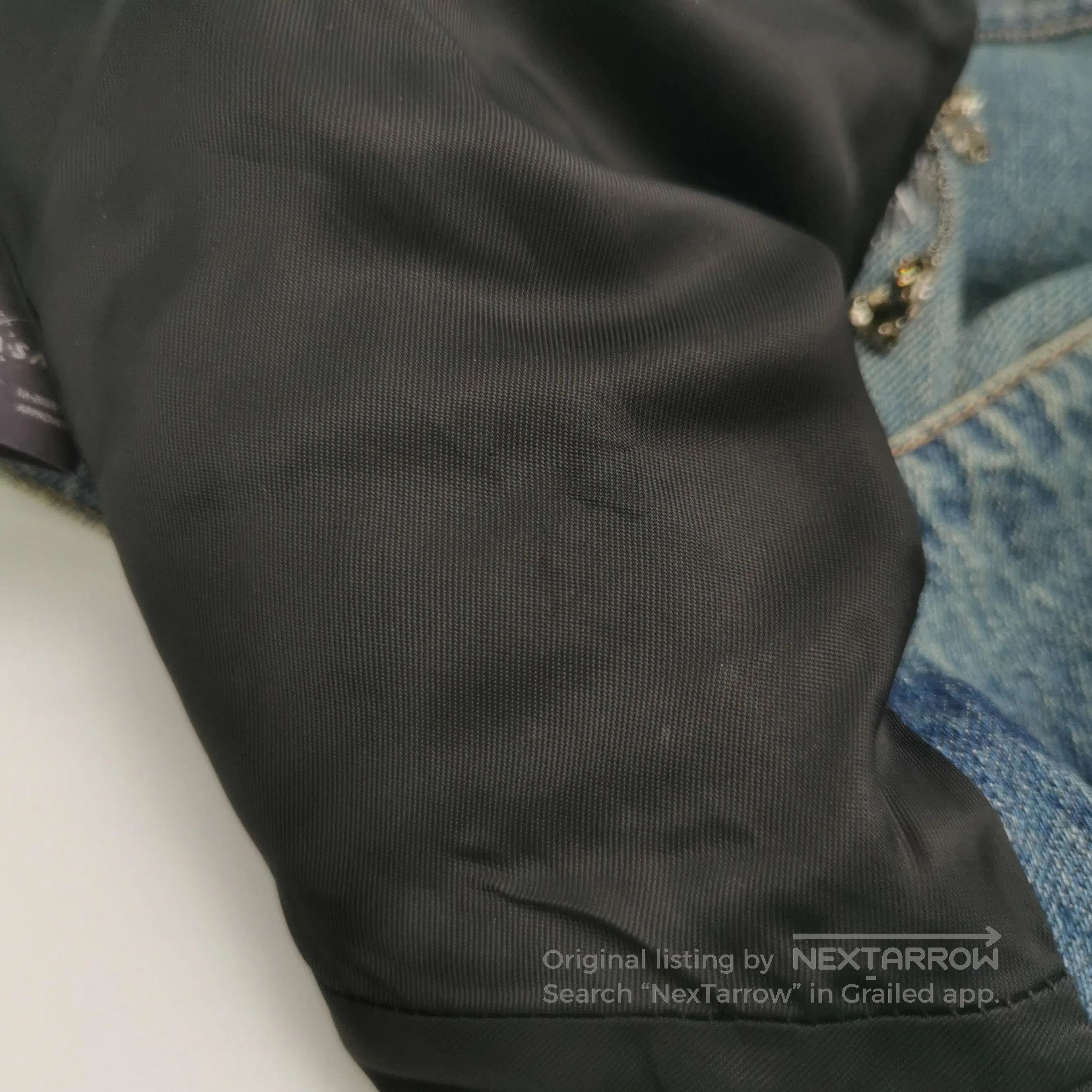 Prada Prada Bejeweled Denim Jacket for Stylish Elevation . Size US S / EU 44-46 / 1 - 5 Thumbnail