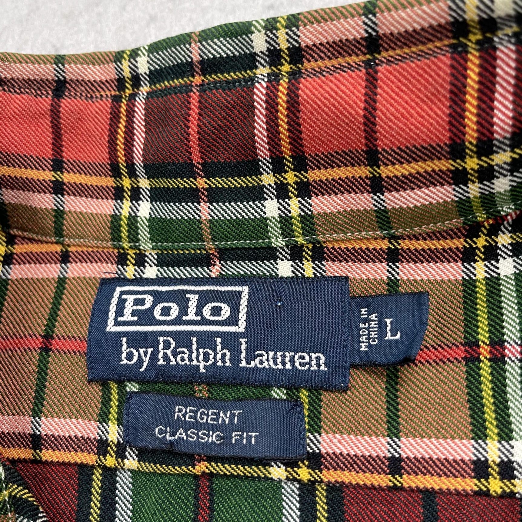 Polo Ralph Lauren Polo Ralph Lauren Shirt Mens Large Multicolor Plaid Regent Classic Cotton Silk Wool Twill Button-Up Long Sleeve Casual Size US L / EU 52-54 / 3 - 4 Thumbnail