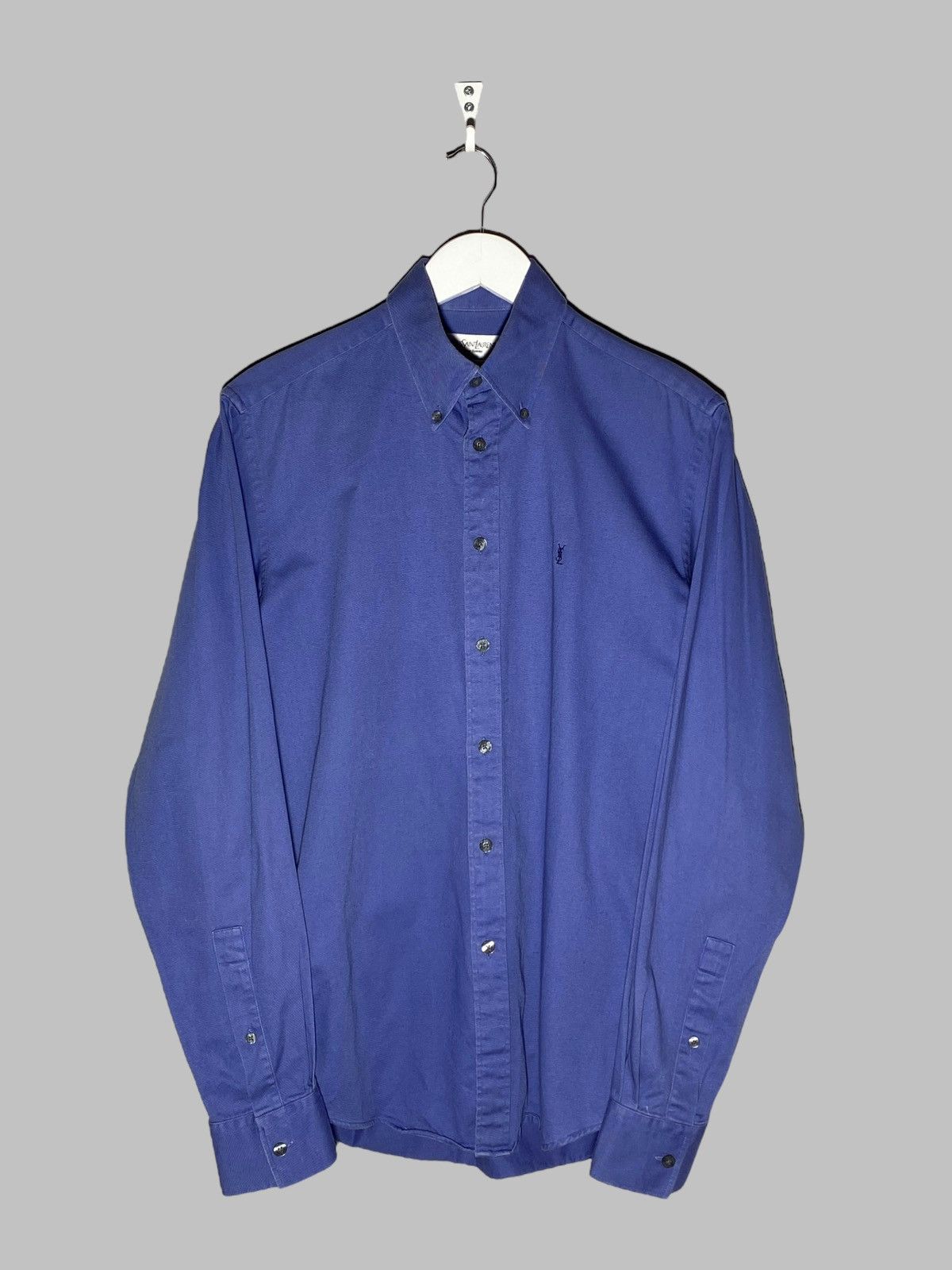 Yves Saint Laurent 🔥 Y2K YSL BUTTON UP SHIRT VINTAGE FRENCH DAD AESTHETIC Size US S / EU 44-46 / 1 - 1 Thumbnail