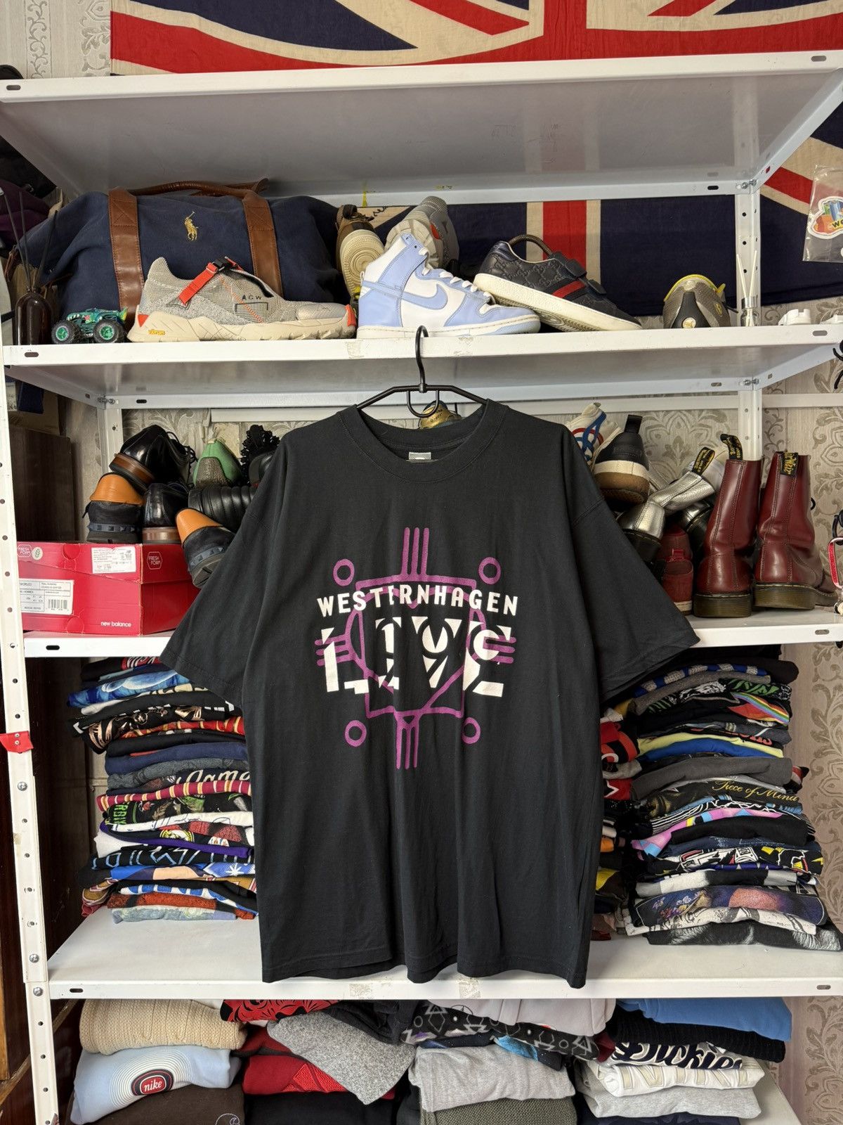 Band Tees Vintage Westernhagen Live Graphic T-Shirt Black Size XL Size US XL / EU 56 / 4 - 19 Thumbnail